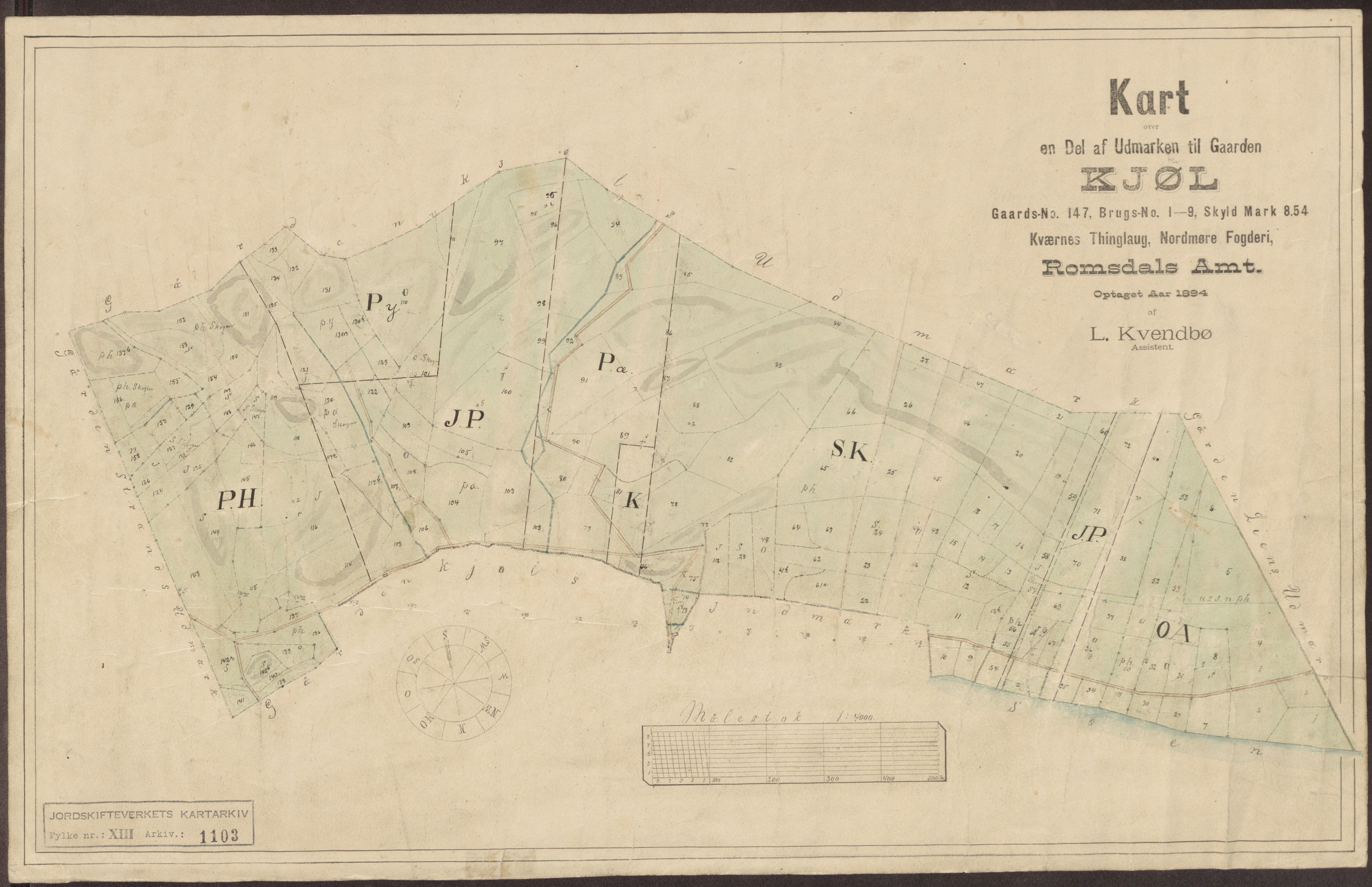 Jordskifteverkets kartarkiv, AV/RA-S-3929/T, 1859-1988, s. 1331