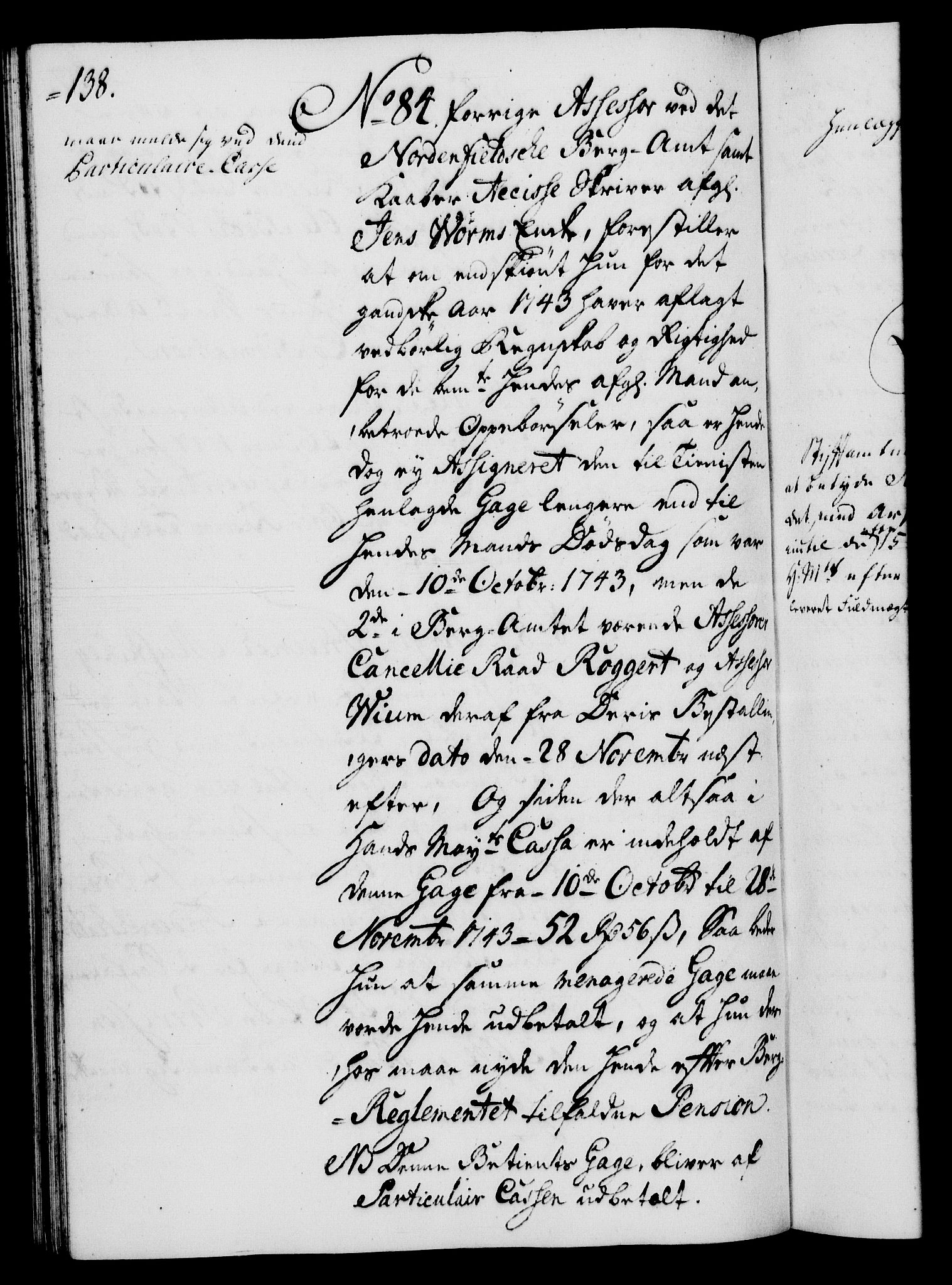 Rentekammeret, Kammerkanselliet, RA/EA-3111/G/Gh/Gha/L0027: Norsk ekstraktmemorialprotokoll (merket RK 53.72), 1745-1746, s. 138