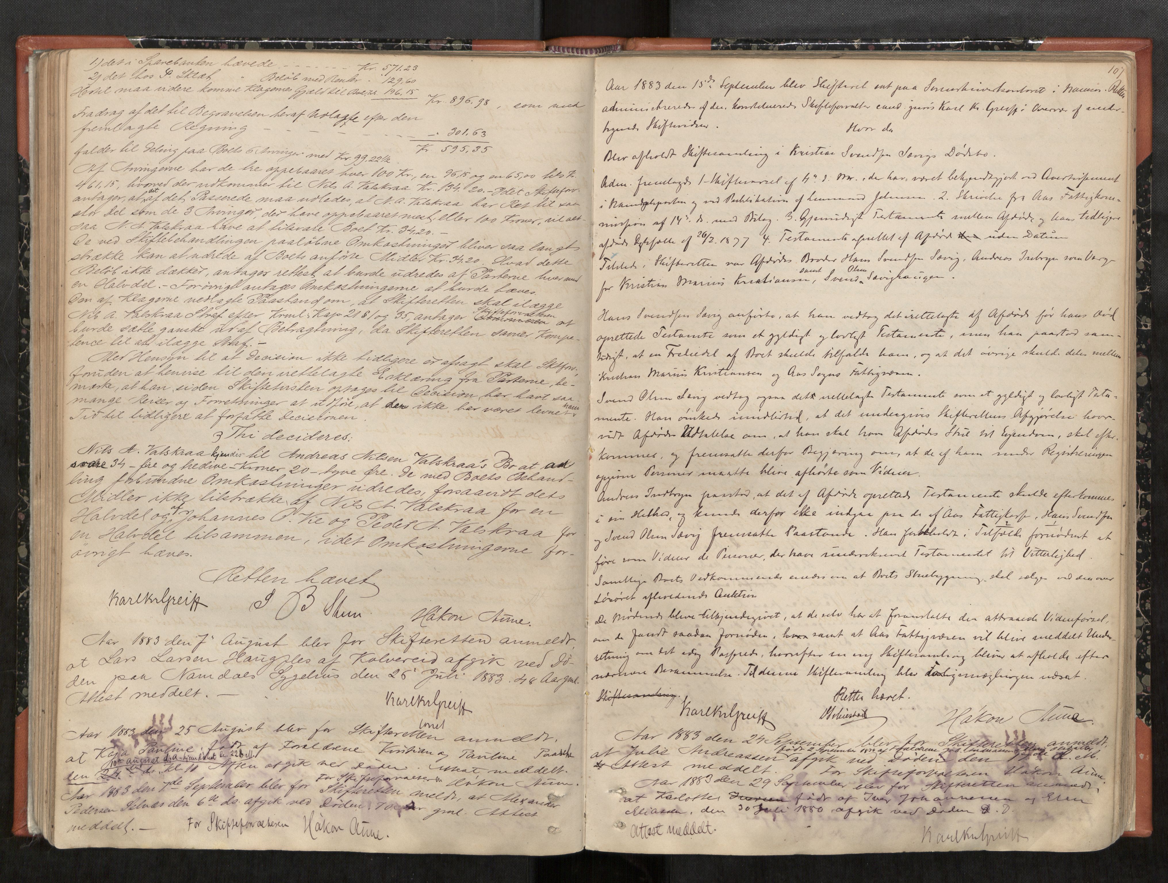 Namdal sorenskriveri, AV/SAT-A-4133/1/3/3B/L0005: Skiftebehandlingsprotokoll, 1879-1888, s. 107