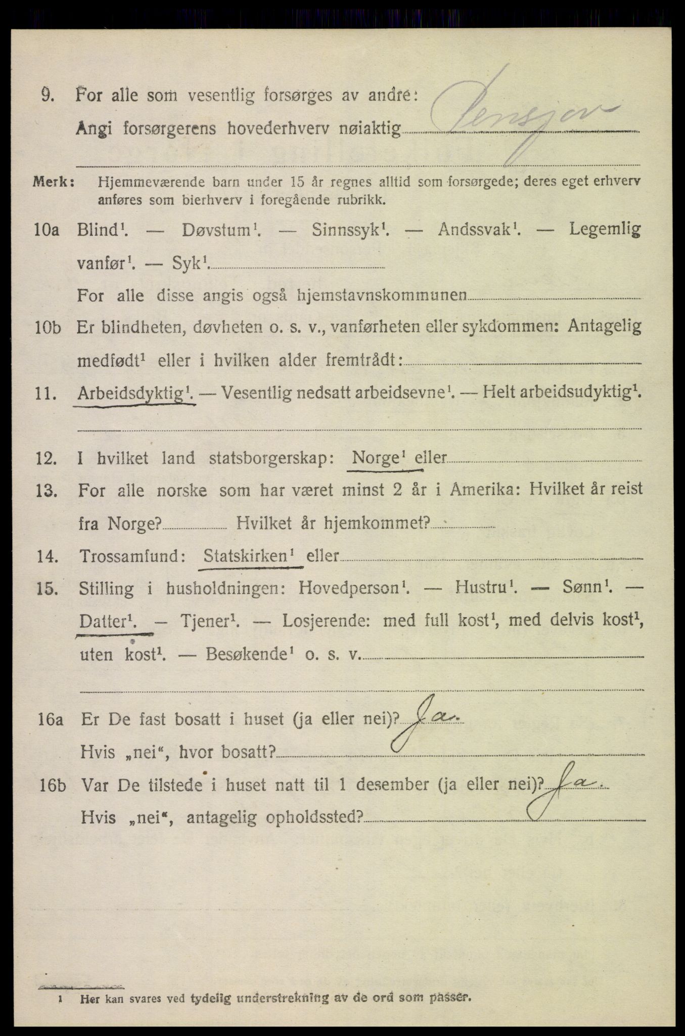 SAH, Folketelling 1920 for 0530 Eina herred, 1920, s. 2275