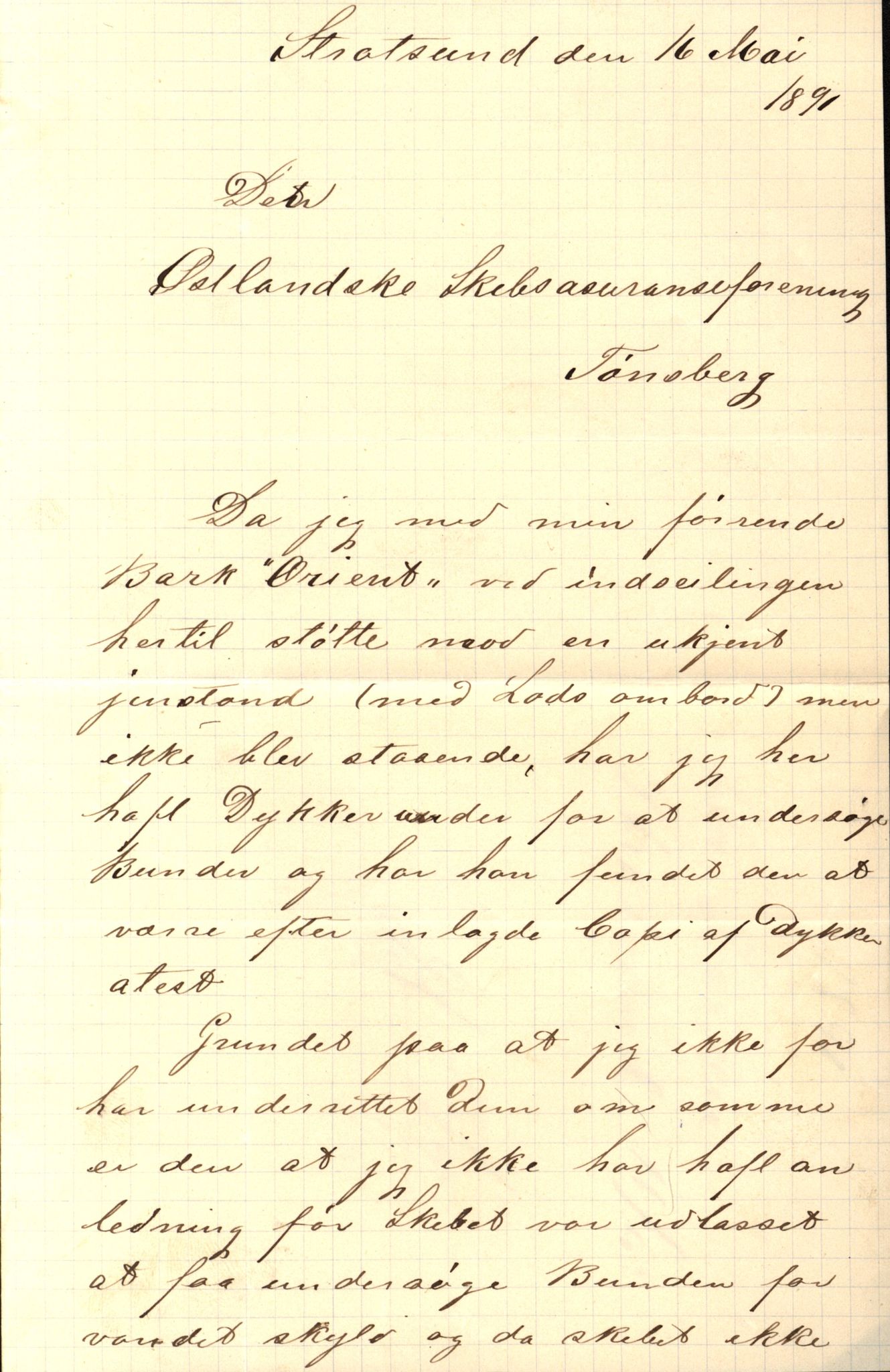 Pa 63 - Østlandske skibsassuranceforening, VEMU/A-1079/G/Ga/L0027/0015: Havaridokumenter / Orion, Orient, Nicolay H. Knudtzon, Natanael, Norrøna, 1891, s. 42