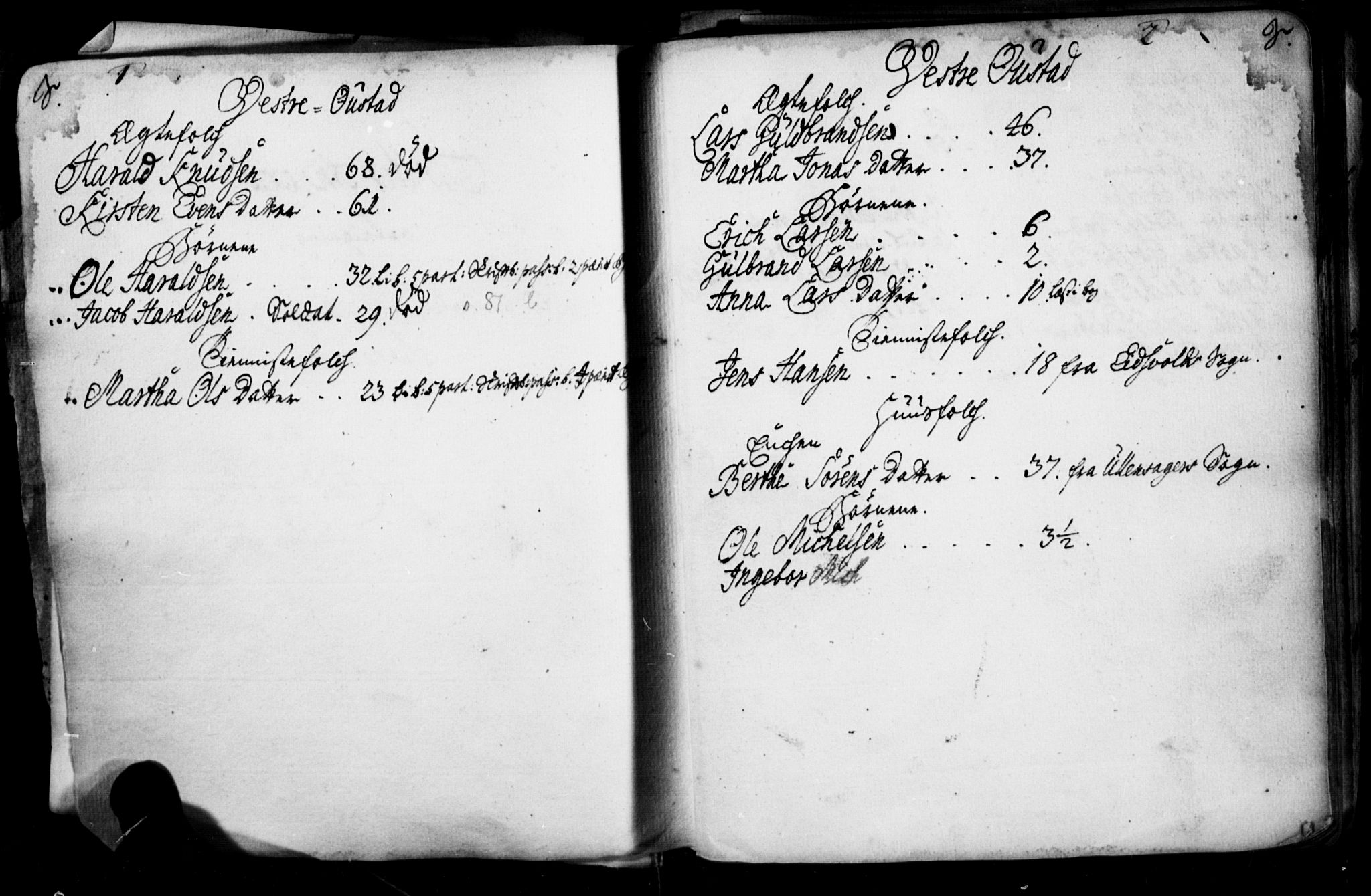 Nannestad prestekontor Kirkebøker, SAO/A-10414a/L/La/L0001: Sjeleregister, 1730-1745, s. 1-2