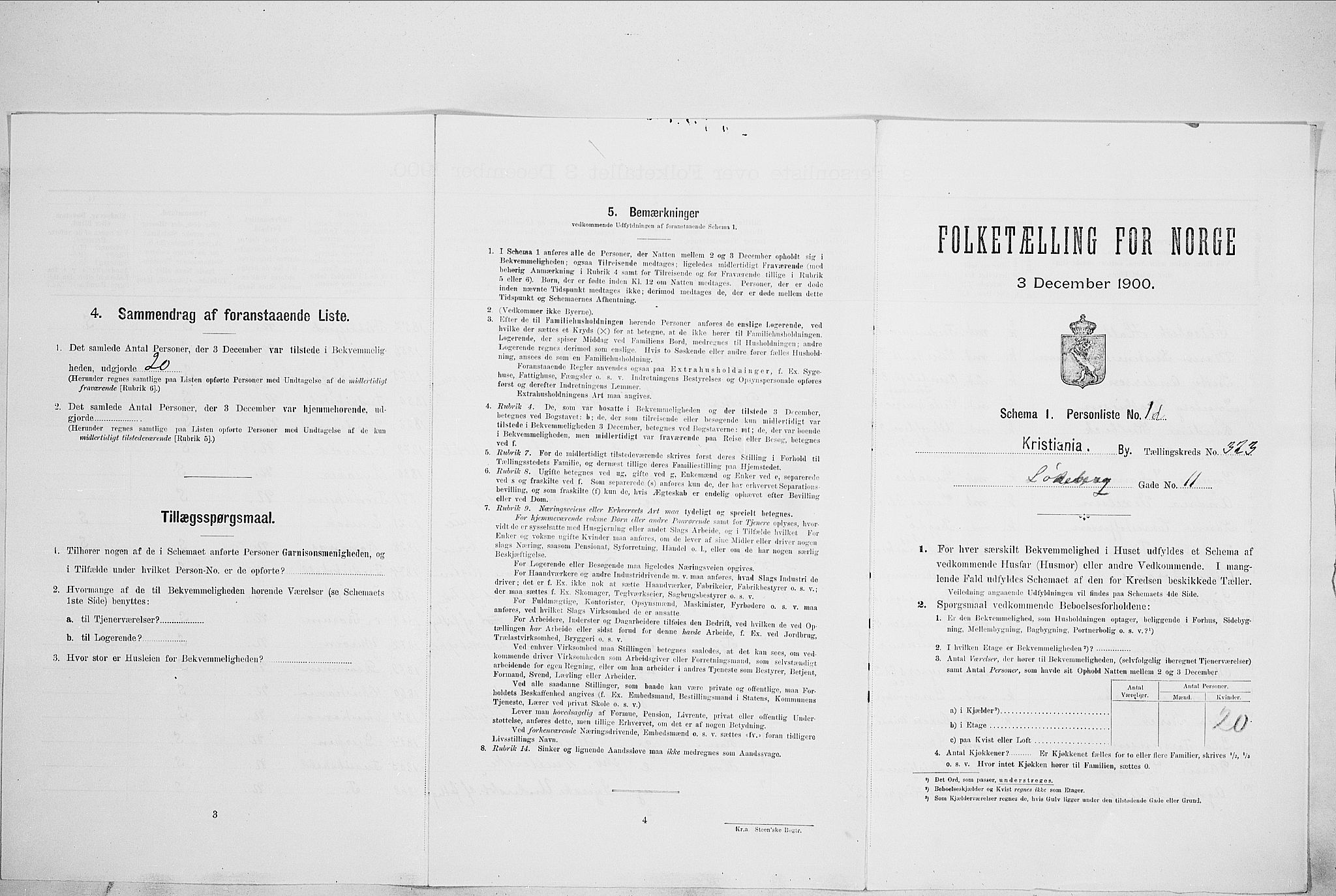 SAO, Folketelling 1900 for 0301 Kristiania kjøpstad, 1900, s. 53386