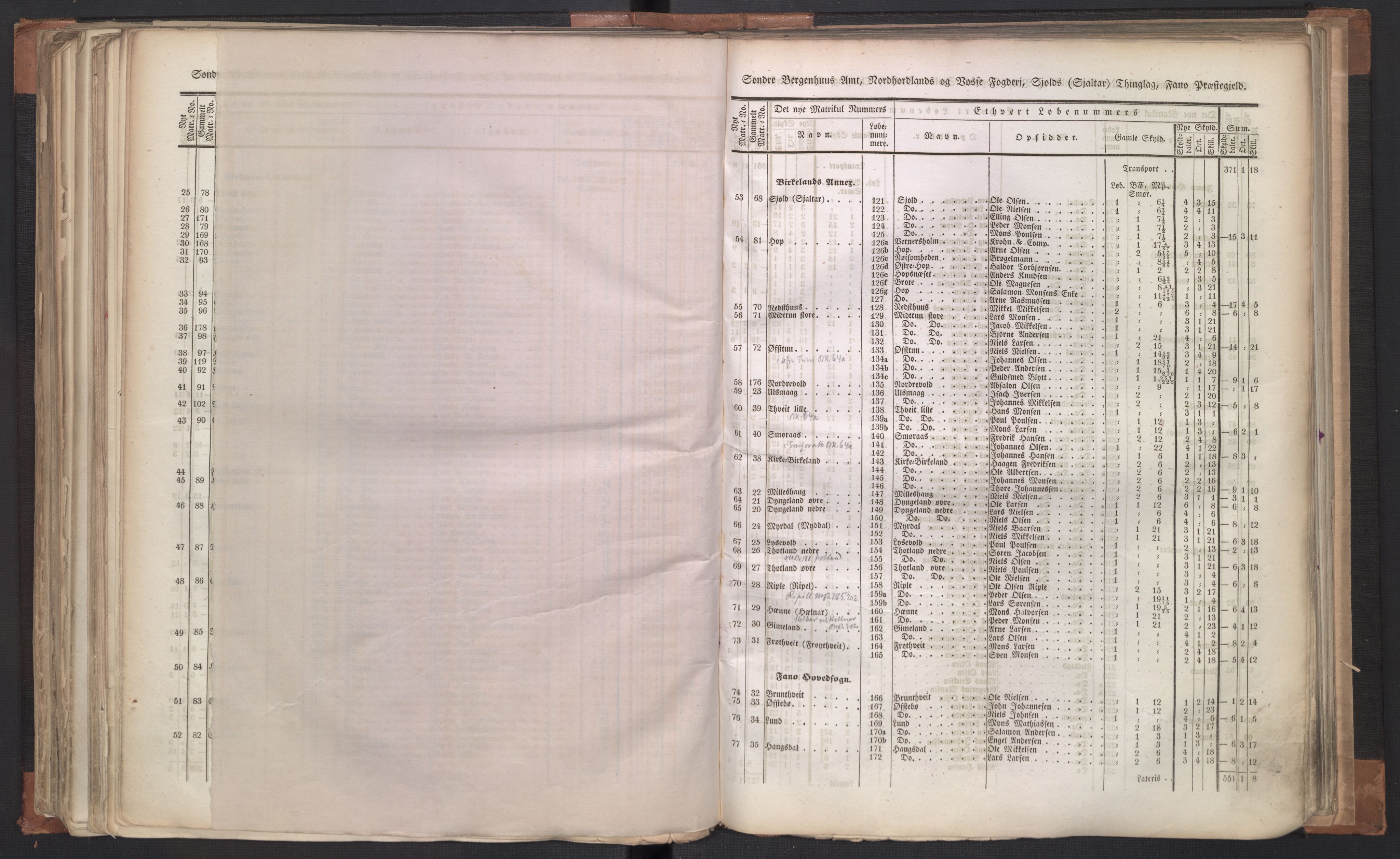 Rygh, AV/RA-PA-0034/F/Fb/L0011: Matrikkelen for 1838 - Søndre Bergenhus amt (Hordaaland fylke), 1838