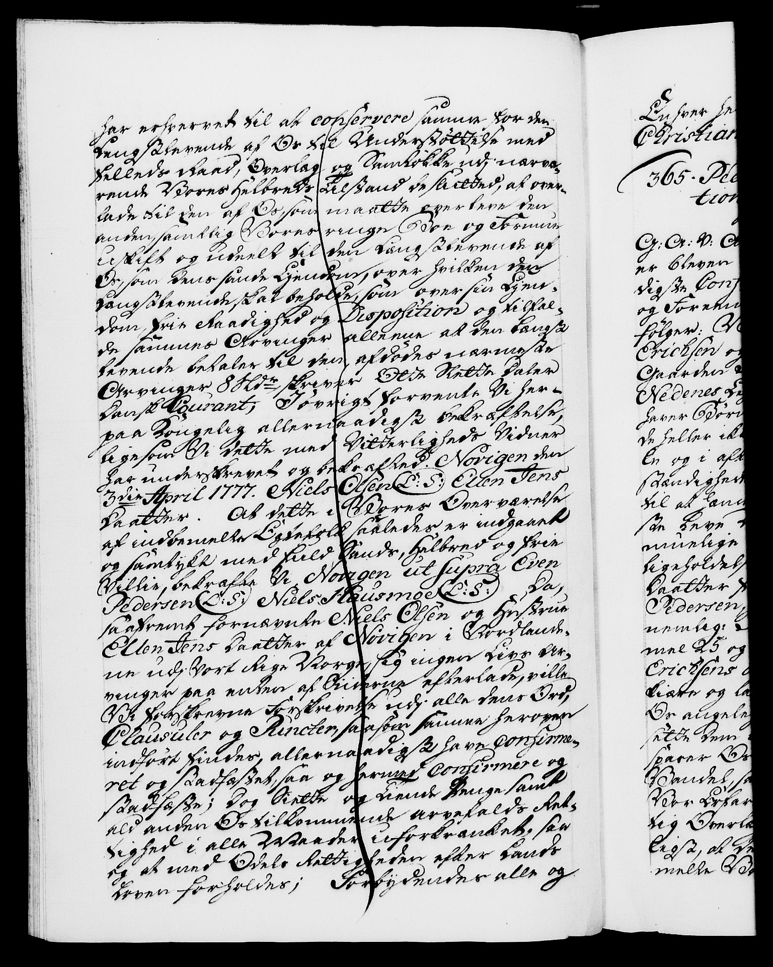 Danske Kanselli 1572-1799, RA/EA-3023/F/Fc/Fca/Fcaa/L0047: Norske registre, 1776-1778, s. 547b