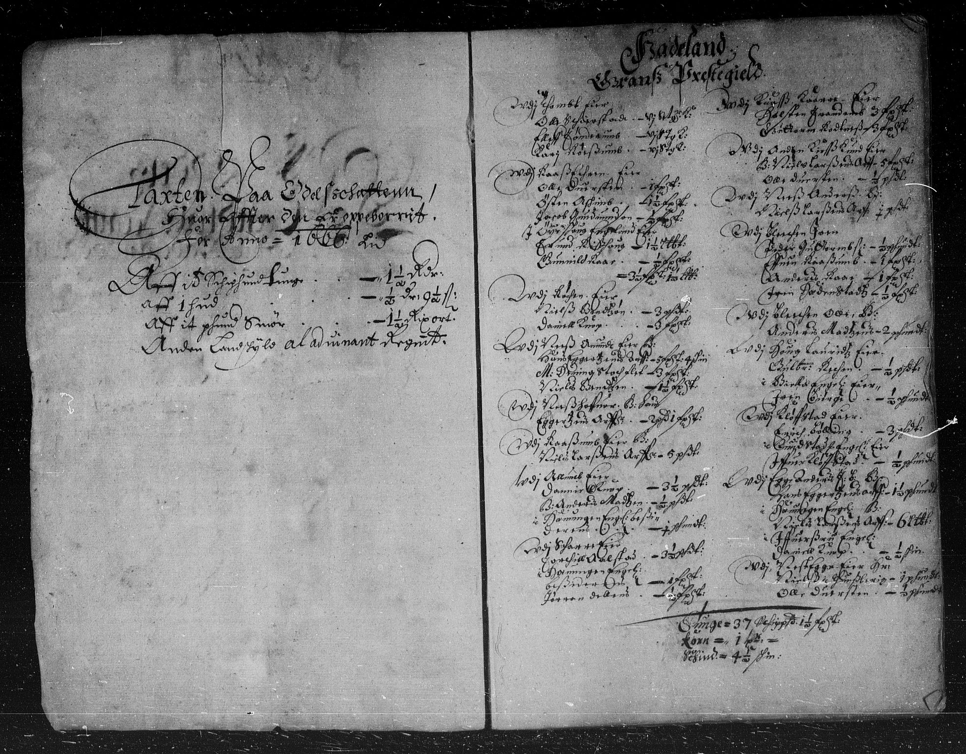 Rentekammeret inntil 1814, Reviderte regnskaper, Stiftamtstueregnskaper, Landkommissariatet på Akershus og Akershus stiftamt, AV/RA-EA-5869/R/Rb/L0034: Akershus stiftamt, 1666