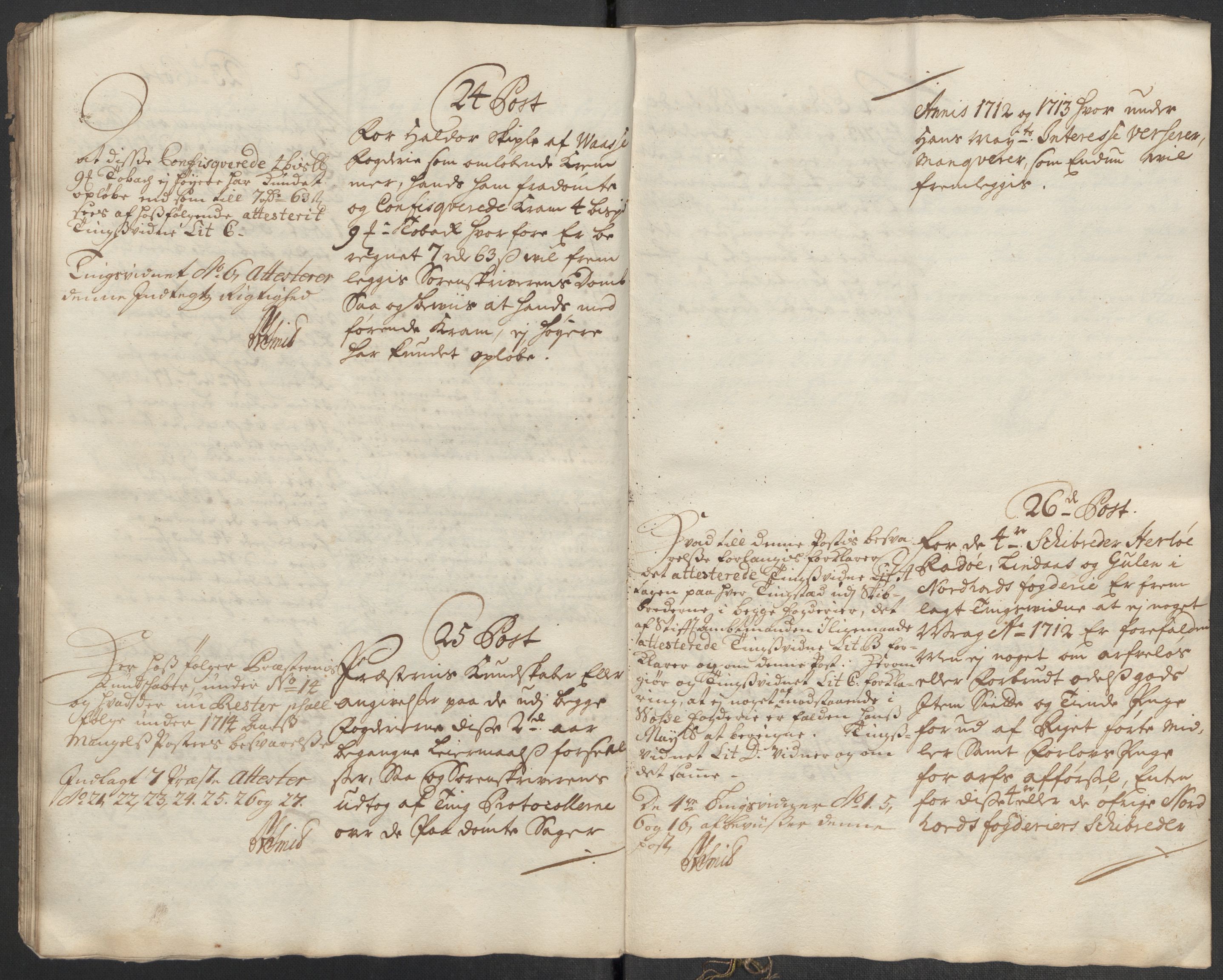 Rentekammeret inntil 1814, Reviderte regnskaper, Fogderegnskap, AV/RA-EA-4092/R51/L3196: Fogderegnskap Nordhordland og Voss, 1713, s. 16