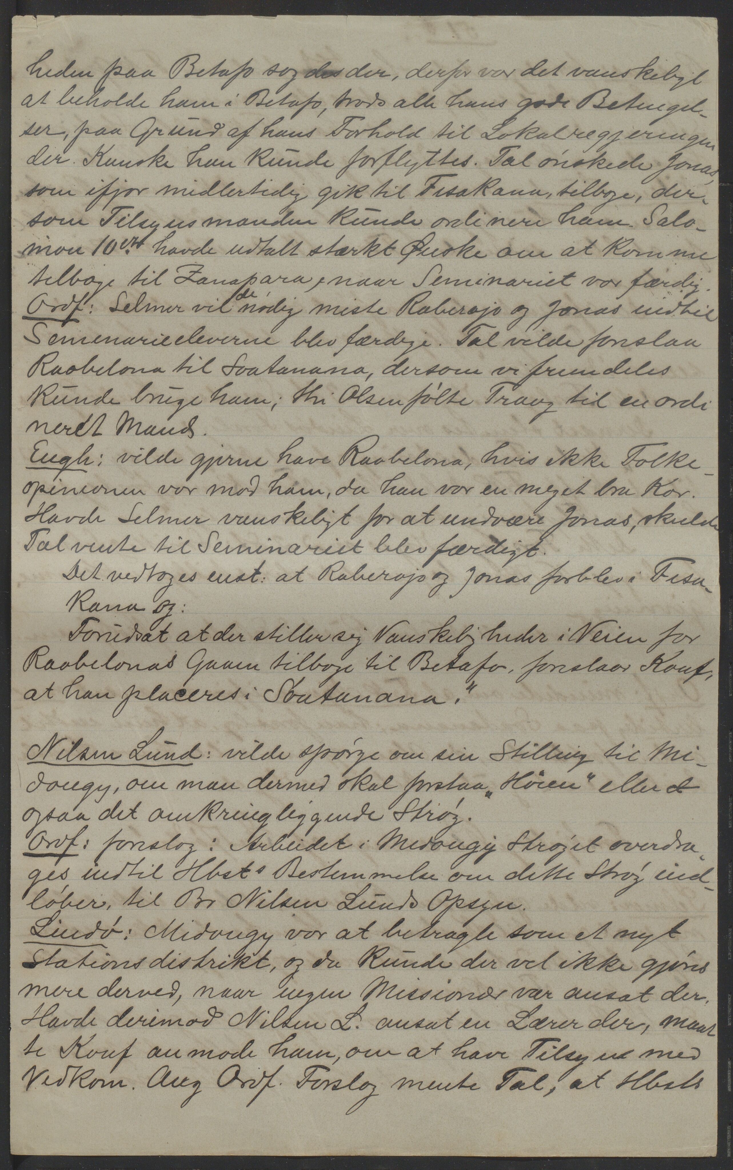 Det Norske Misjonsselskap - hovedadministrasjonen, VID/MA-A-1045/D/Da/Daa/L0038/0011: Konferansereferat og årsberetninger / Konferansereferat fra Madagaskar Innland., 1892