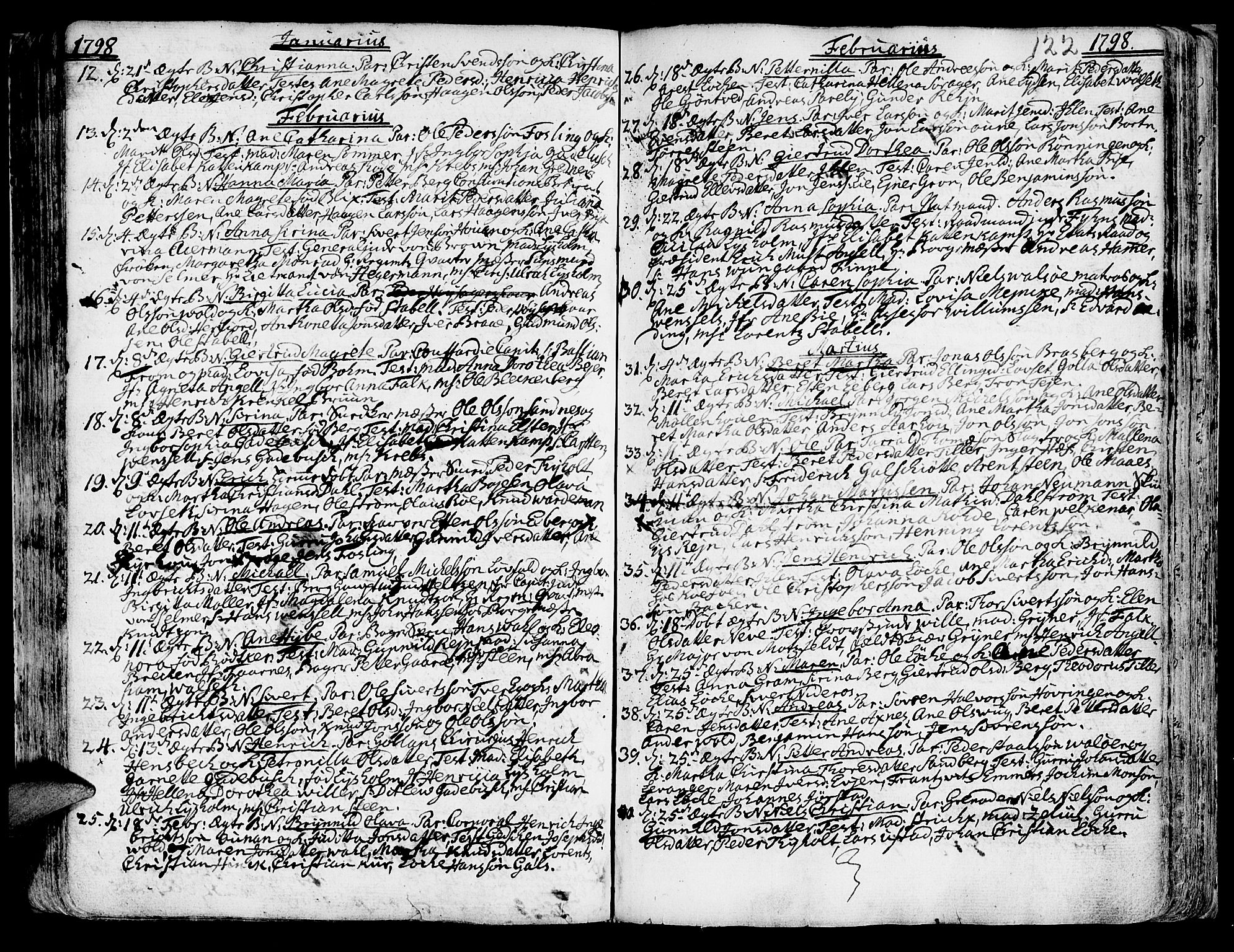 Ministerialprotokoller, klokkerbøker og fødselsregistre - Sør-Trøndelag, SAT/A-1456/601/L0039: Ministerialbok nr. 601A07, 1770-1819, s. 122