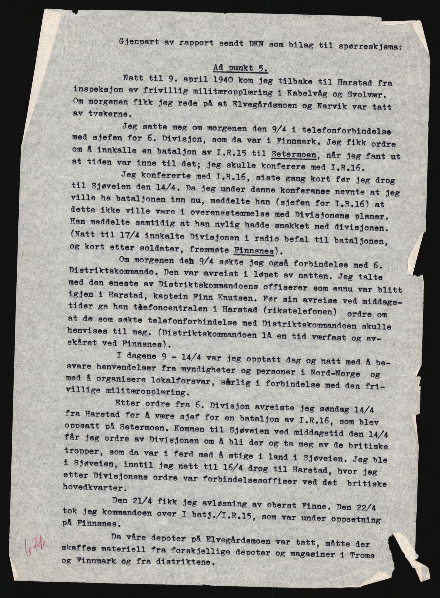 Forsvaret, Forsvarets krigshistoriske avdeling, AV/RA-RAFA-2017/Y/Yb/L0146: II-C-11-621  -  6. Divisjon, 1939-1940, s. 1224