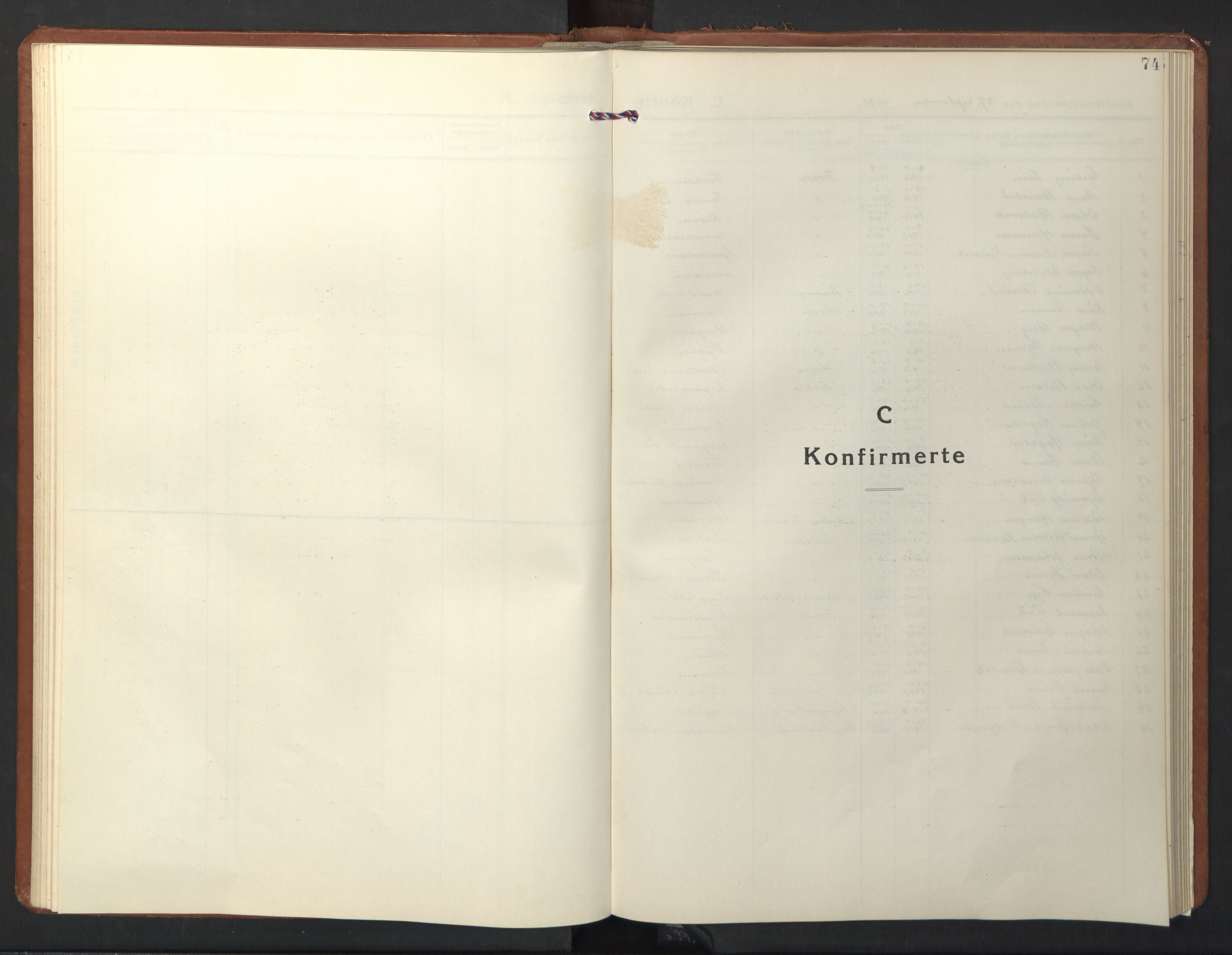 Ministerialprotokoller, klokkerbøker og fødselsregistre - Nord-Trøndelag, AV/SAT-A-1458/713/L0125: Klokkerbok nr. 713C02, 1931-1941, s. 74