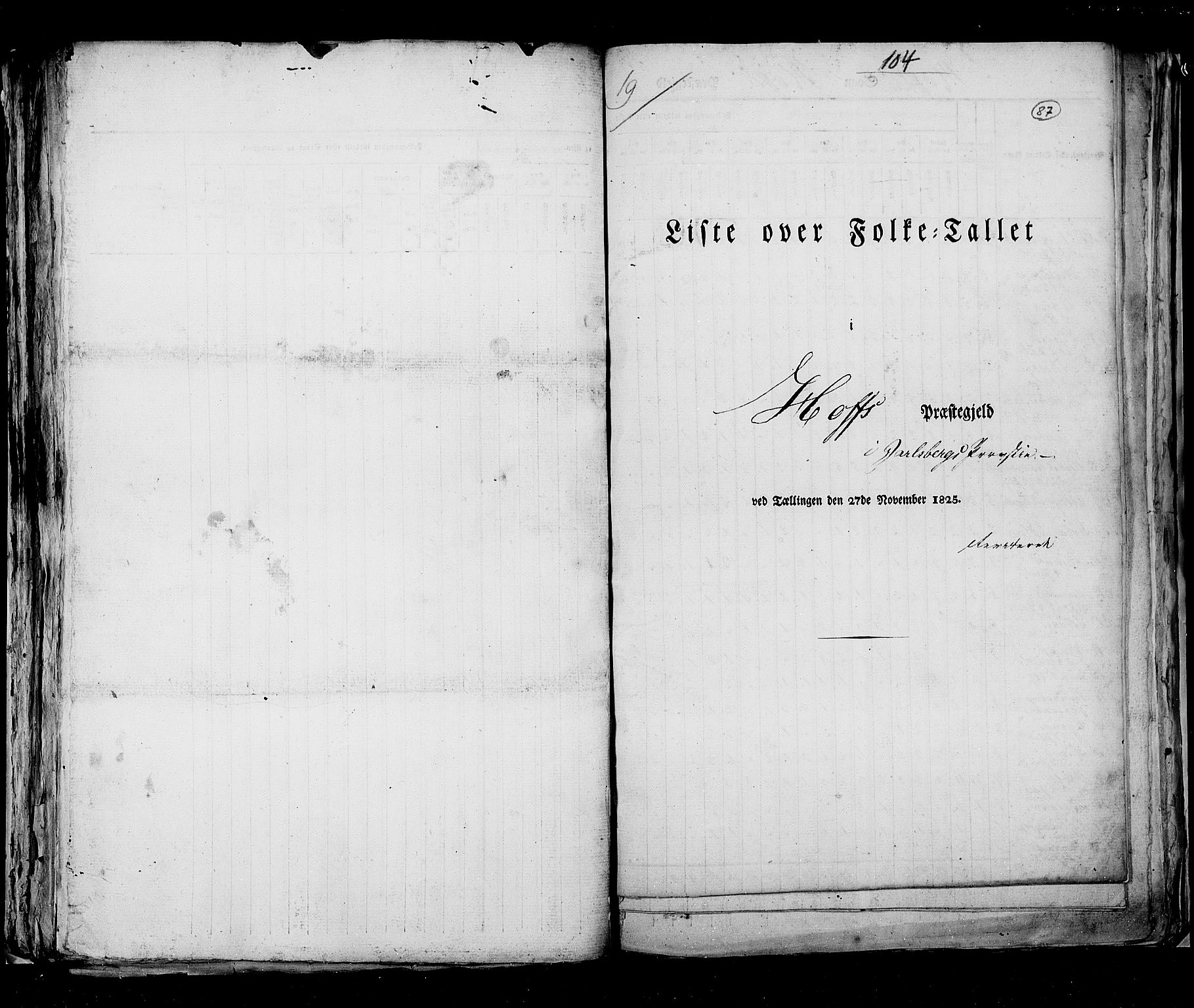 RA, Folketellingen 1825, bind 8: Jarlsberg og Larvik amt, 1825, s. 87