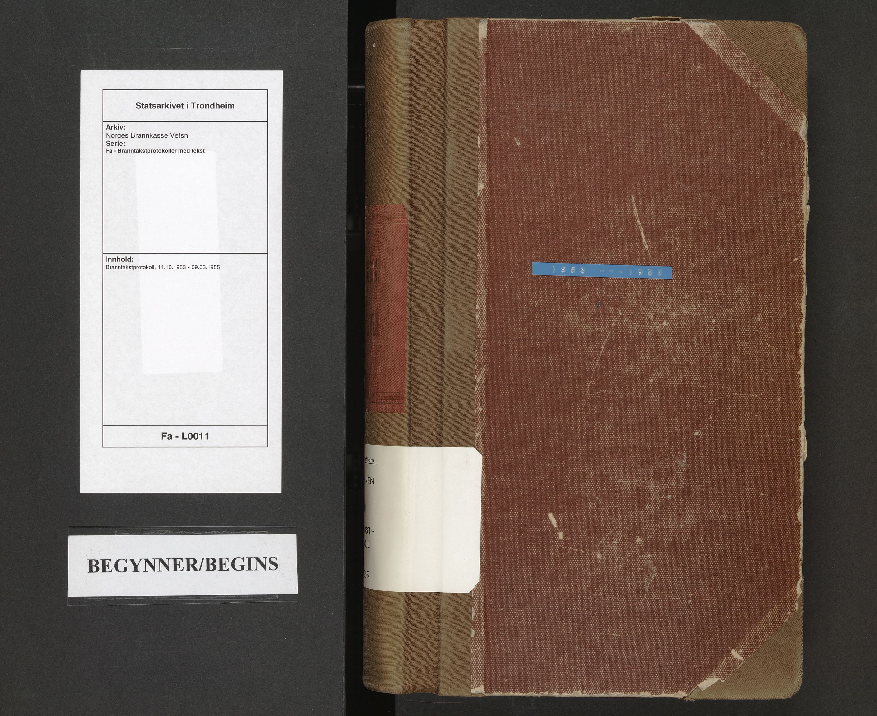 Norges Brannkasse Vefsn, AV/SAT-A-5573/Fa/L0011: Branntakstprotokoll, 1953-1955
