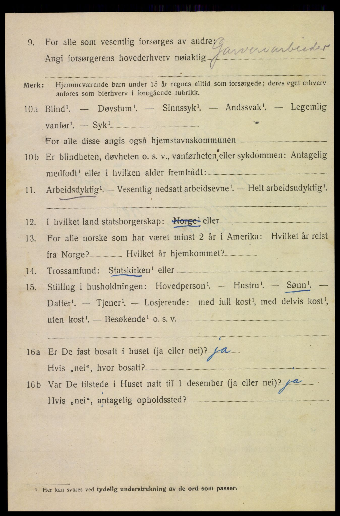 SAK, Folketelling 1920 for 1004 Flekkefjord kjøpstad, 1920, s. 5807