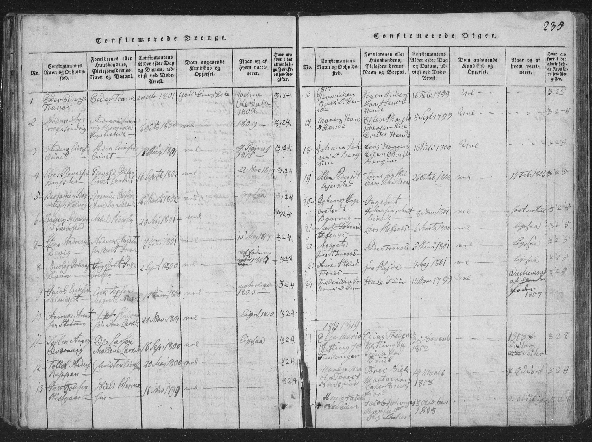 Ministerialprotokoller, klokkerbøker og fødselsregistre - Nord-Trøndelag, SAT/A-1458/773/L0613: Ministerialbok nr. 773A04, 1815-1845, s. 235