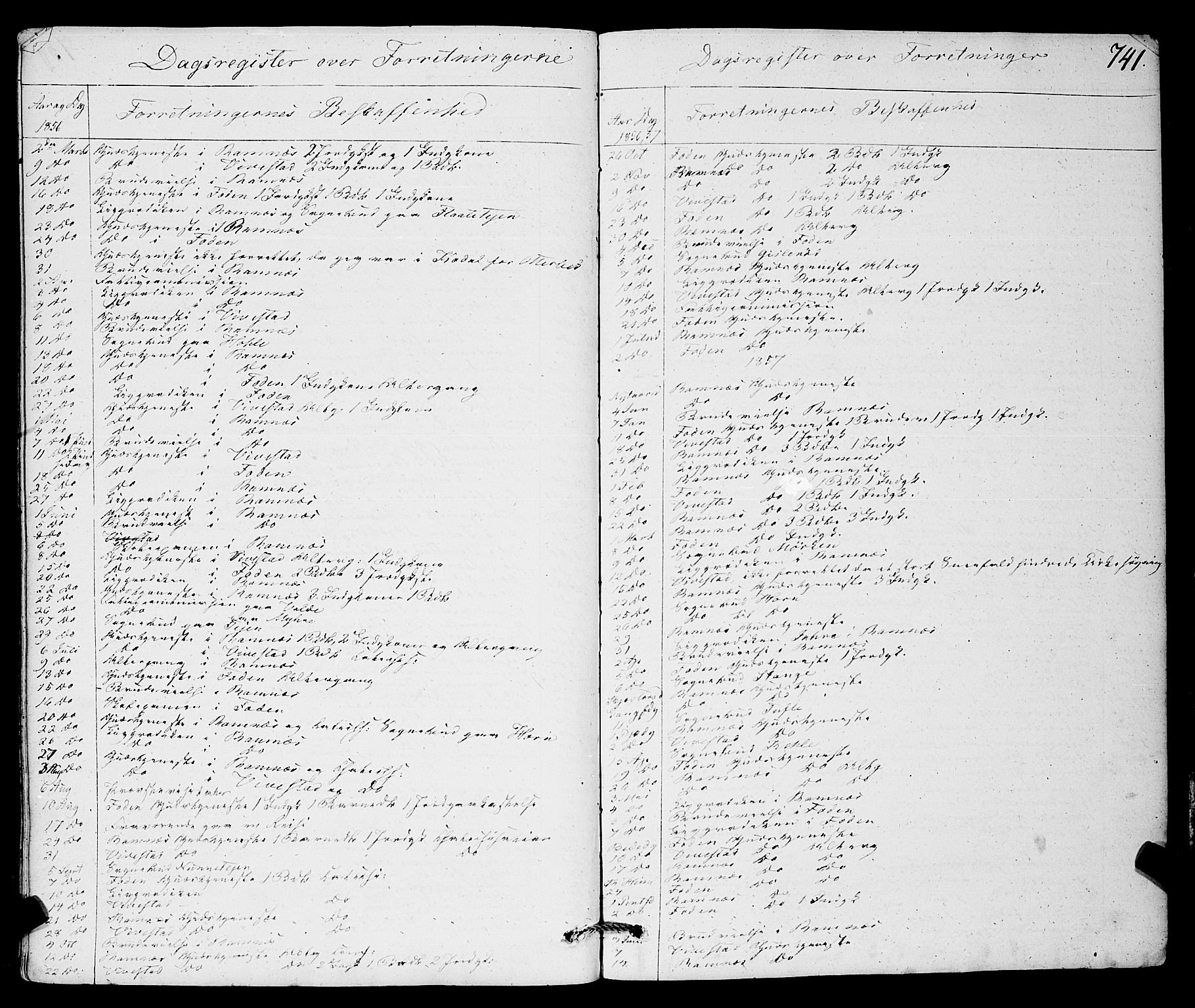 Ramnes kirkebøker, SAKO/A-314/F/Fa/L0005: Ministerialbok nr. I 5, 1841-1861, s. 740-741