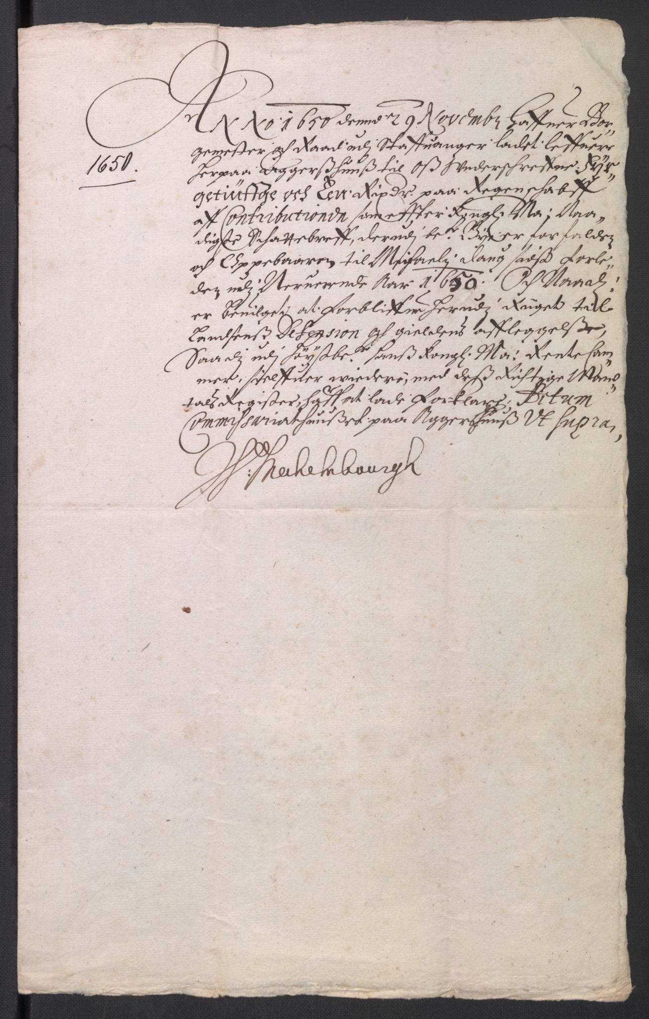 Rentekammeret inntil 1814, Reviderte regnskaper, Byregnskaper, AV/RA-EA-4066/R/Ro/L0299: [O2] By- og kontribusjonsregnskap, 1639-1661, s. 282