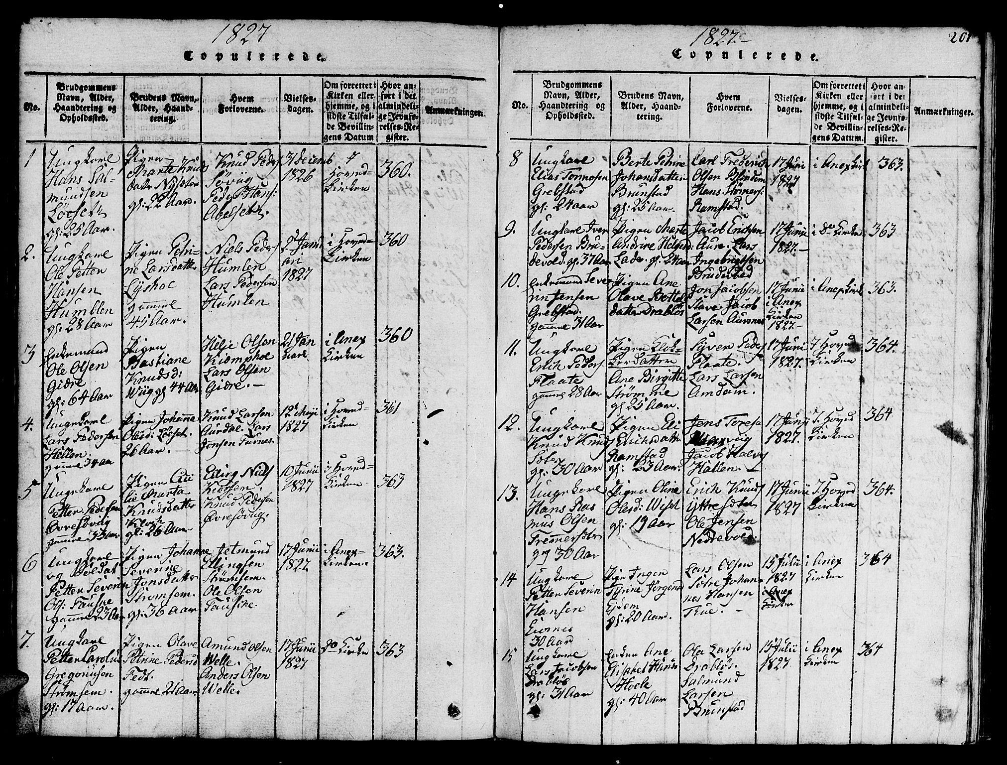 Ministerialprotokoller, klokkerbøker og fødselsregistre - Møre og Romsdal, SAT/A-1454/522/L0322: Klokkerbok nr. 522C01, 1816-1830, s. 201