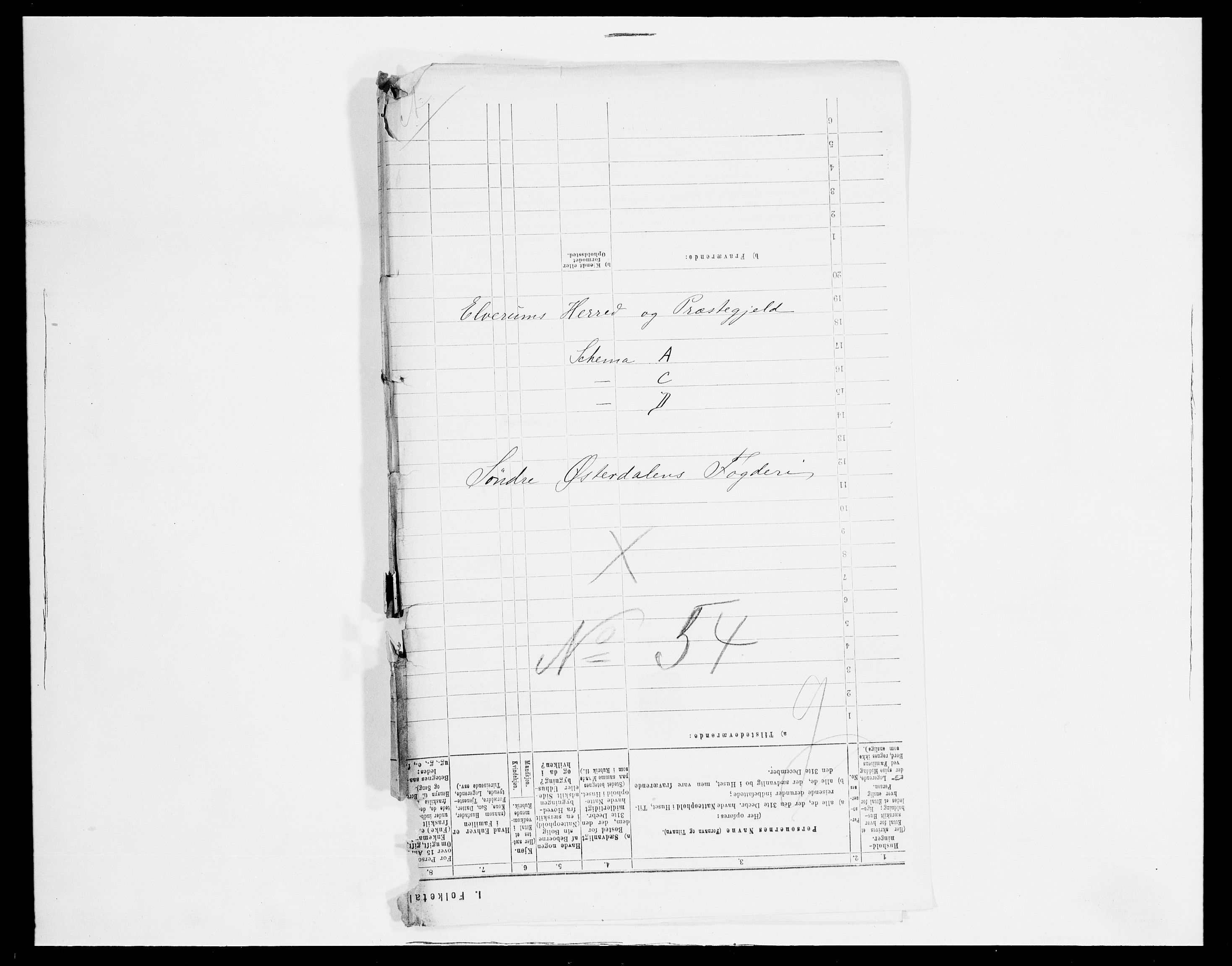 SAH, Folketelling 1875 for 0427P Elverum prestegjeld, 1875, s. 22