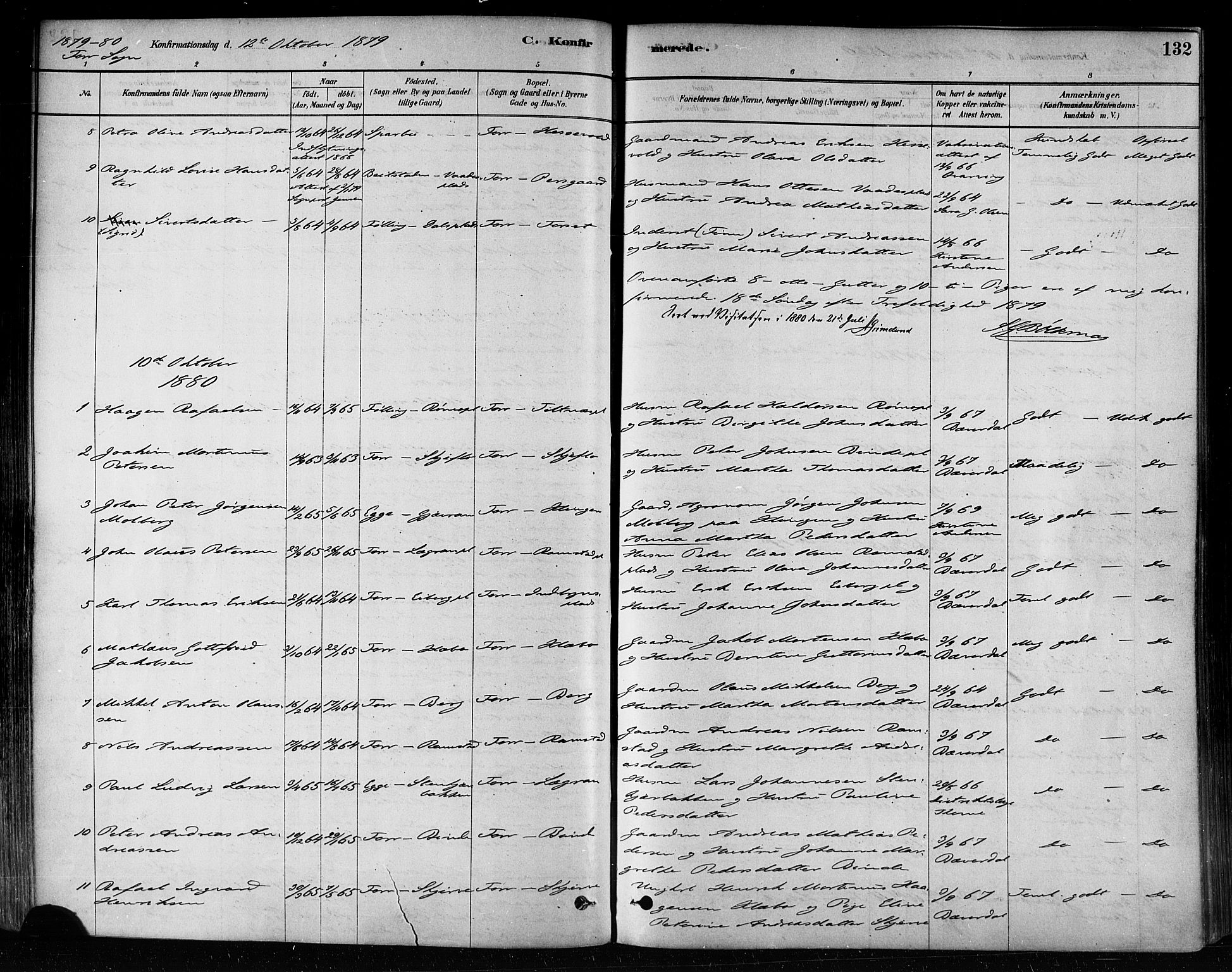 Ministerialprotokoller, klokkerbøker og fødselsregistre - Nord-Trøndelag, SAT/A-1458/746/L0448: Ministerialbok nr. 746A07 /1, 1878-1900, s. 132