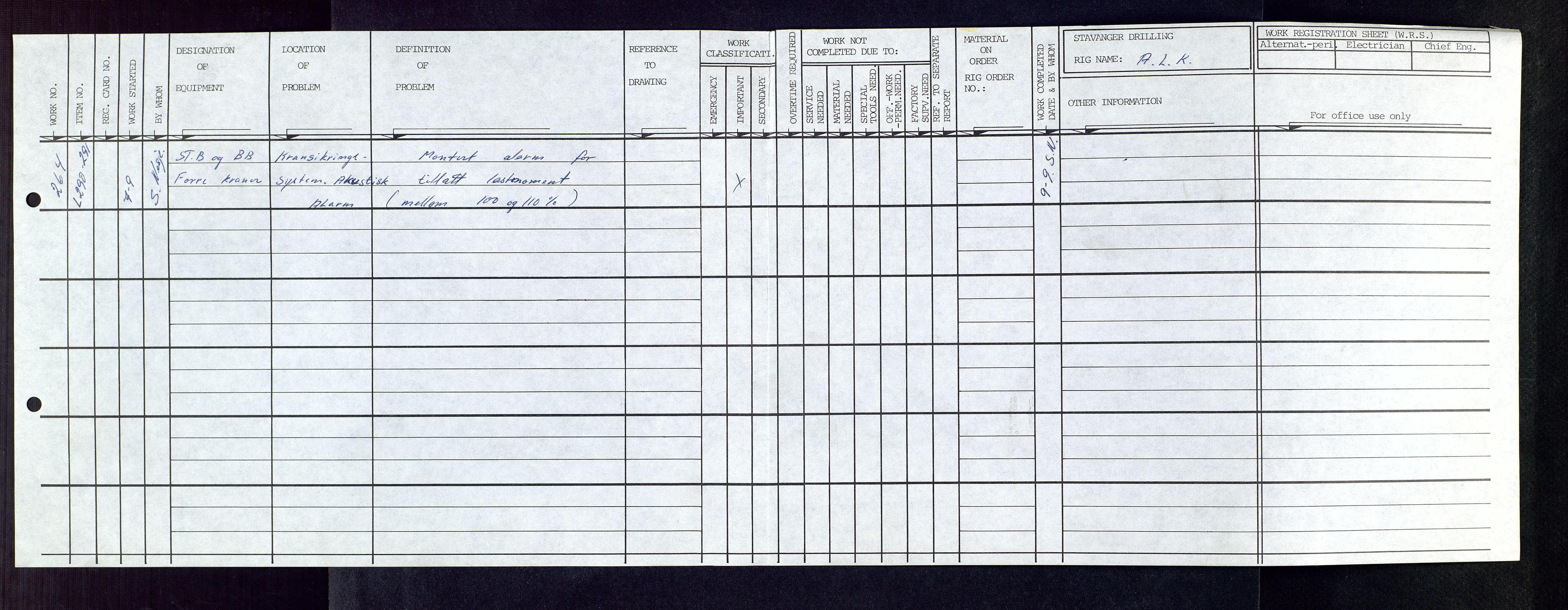 Pa 1503 - Stavanger Drilling AS, AV/SAST-A-101906/2/E/Eb/Eba/L0005: Sak og korrespondanse, 1976-1979