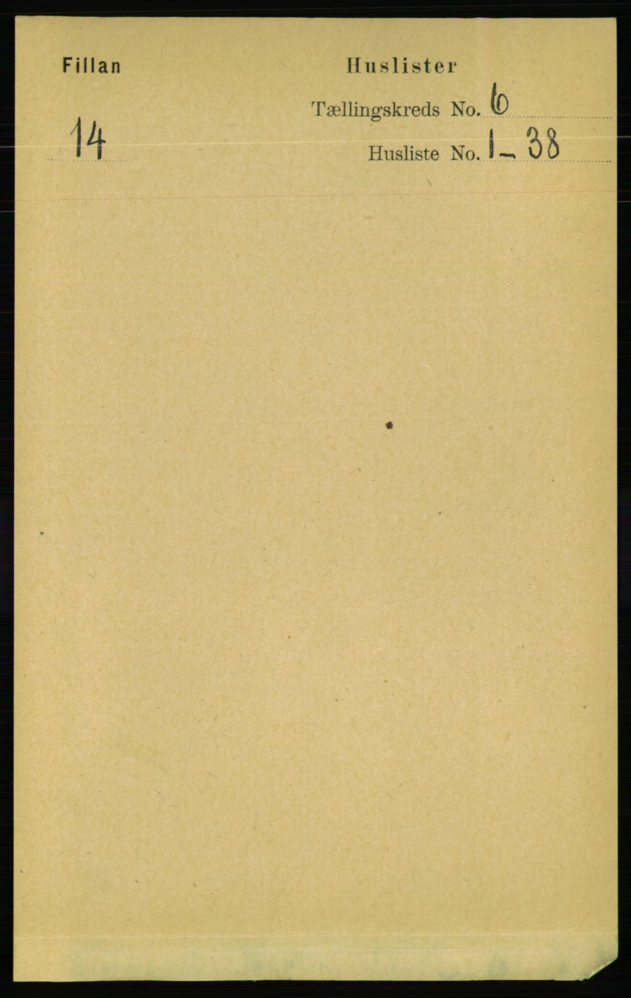 RA, Folketelling 1891 for 1616 Fillan herred, 1891, s. 1219