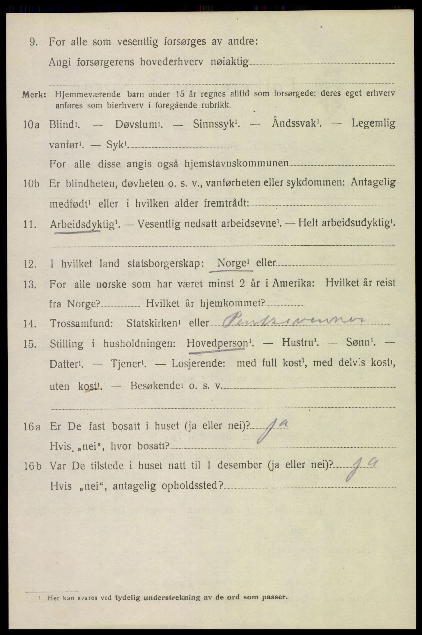 SAH, Folketelling 1920 for 0534 Gran herred, 1920, s. 6661