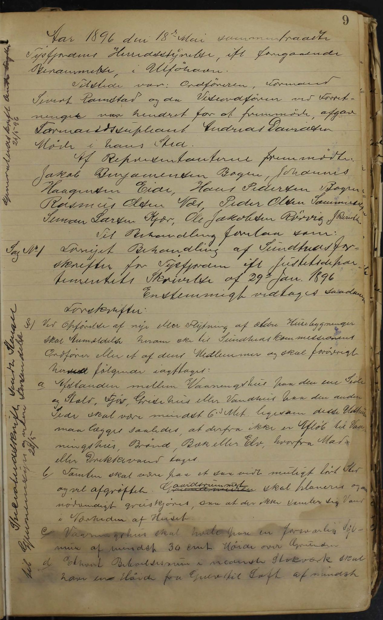 Tysfjord kommune. Formannskapet, AIN/K-18500.150/100/L0002: Forhandlingsprotokoll for Tysfjordens formandskap, 1895-1912