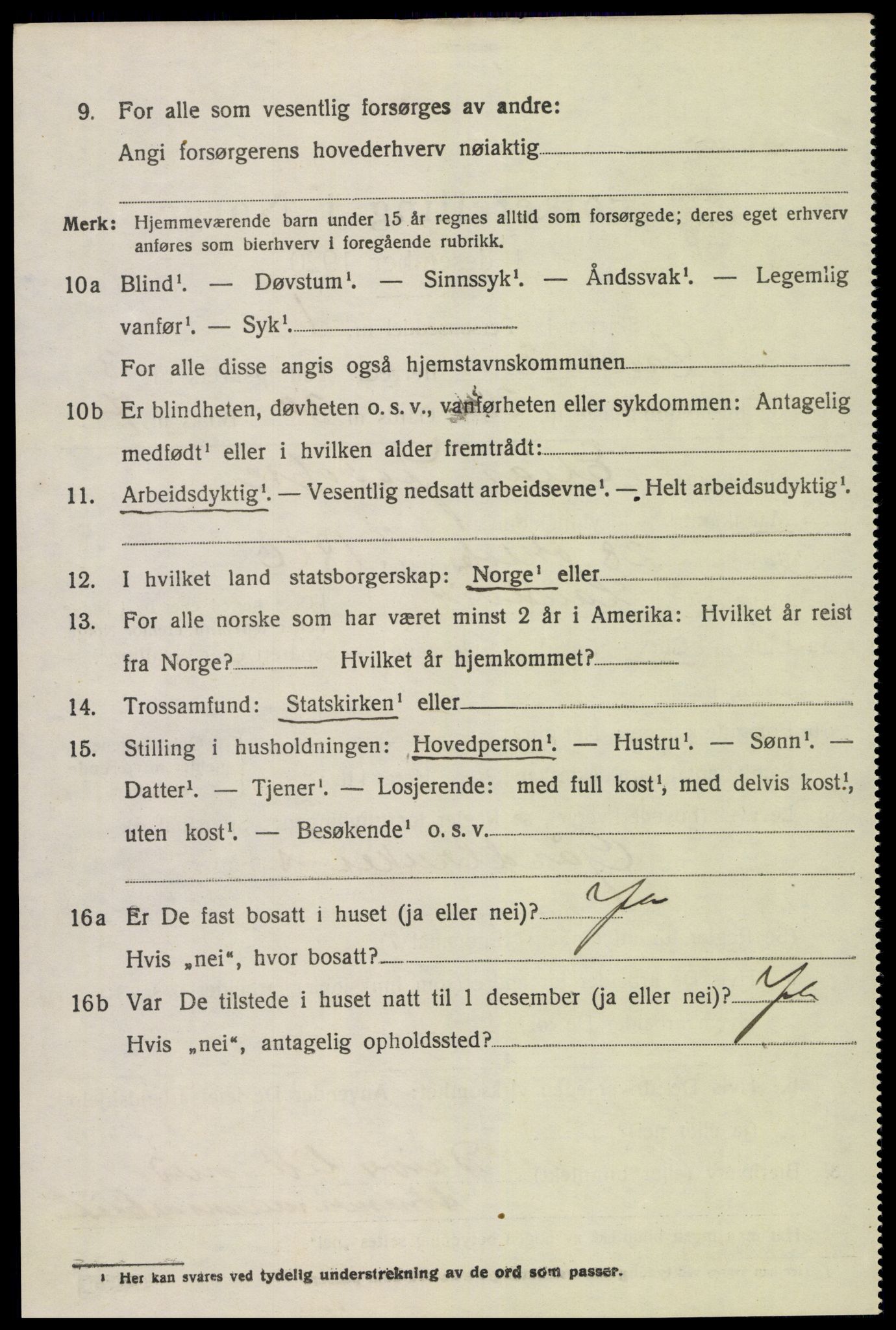 SAK, Folketelling 1920 for 0924 Landvik herred, 1920, s. 3253