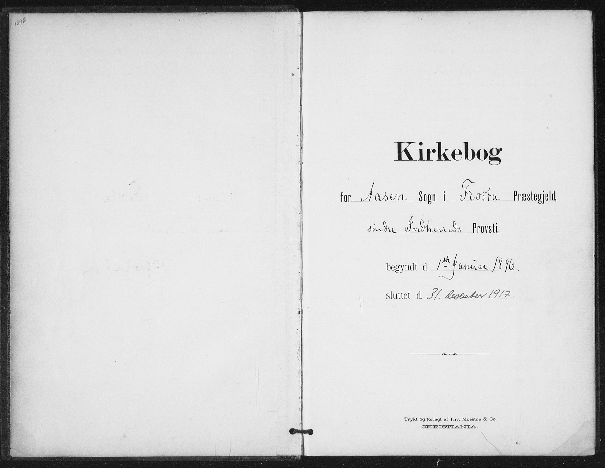 Ministerialprotokoller, klokkerbøker og fødselsregistre - Nord-Trøndelag, AV/SAT-A-1458/714/L0131: Ministerialbok nr. 714A02, 1896-1918