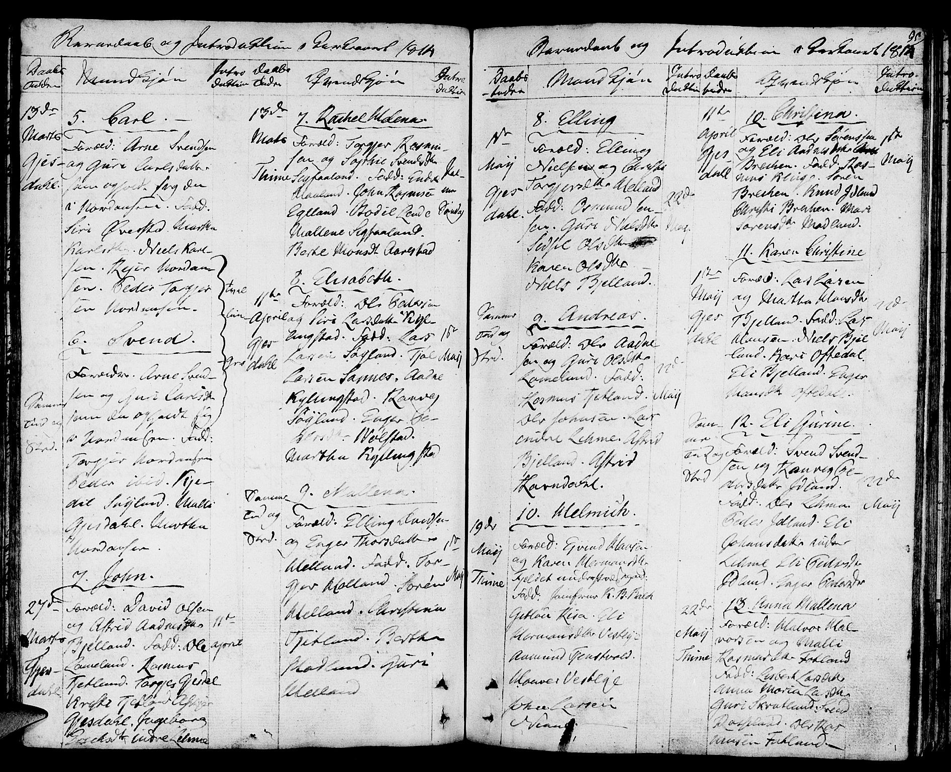 Lye sokneprestkontor, AV/SAST-A-101794/001/30BA/L0002: Ministerialbok nr. A 2, 1799-1817, s. 95