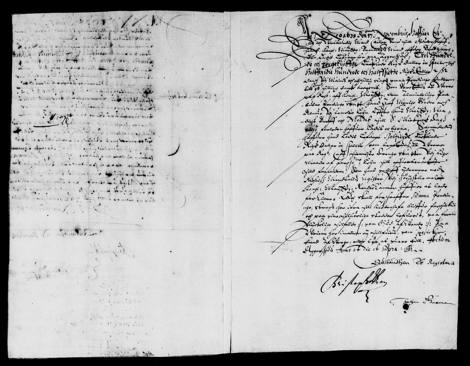 Rentekammeret inntil 1814, Reviderte regnskaper, Lensregnskaper, AV/RA-EA-5023/R/Rb/Rbp/L0021: Bratsberg len, 1637-1639