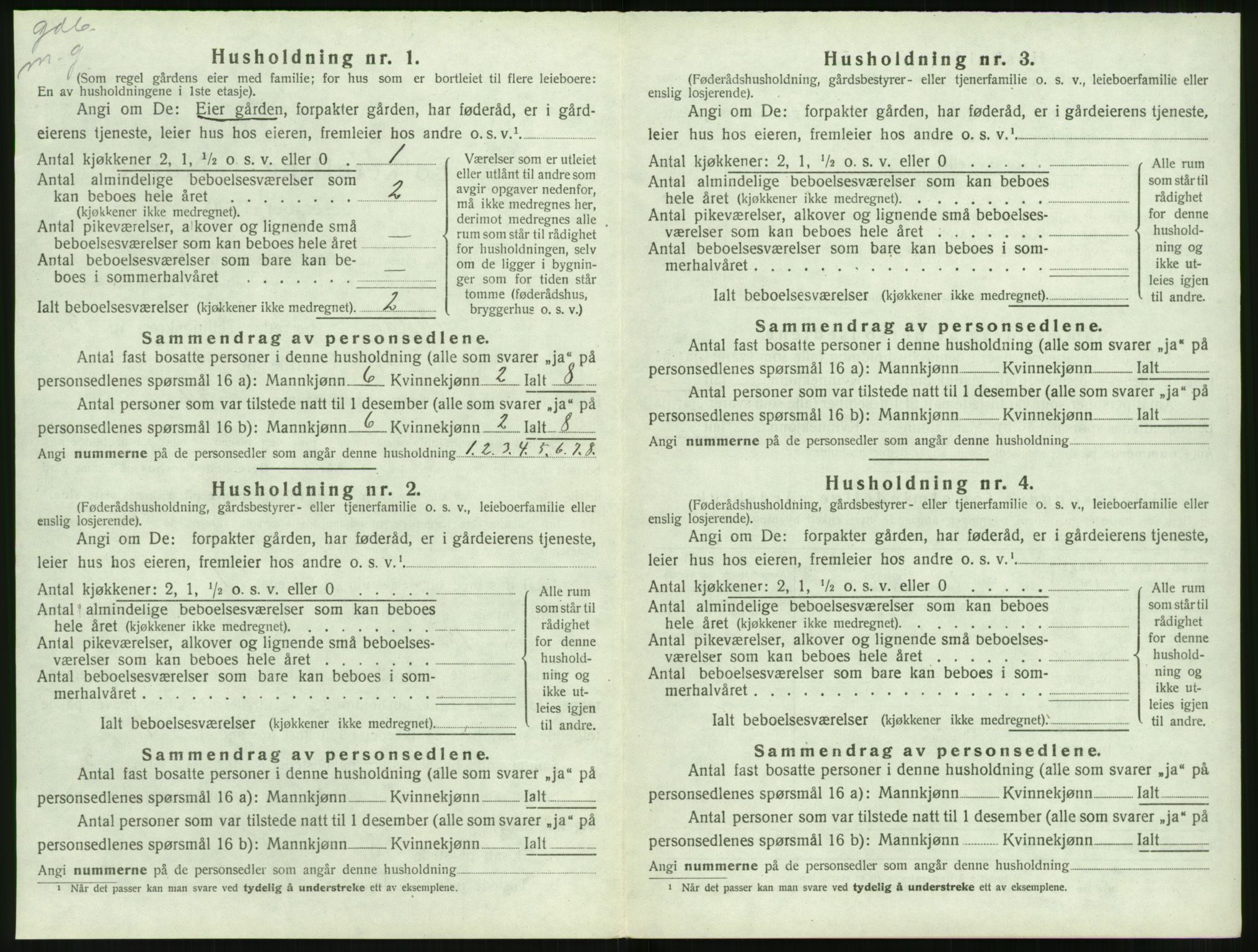 SAT, Folketelling 1920 for 1519 Volda herred, 1920, s. 1059