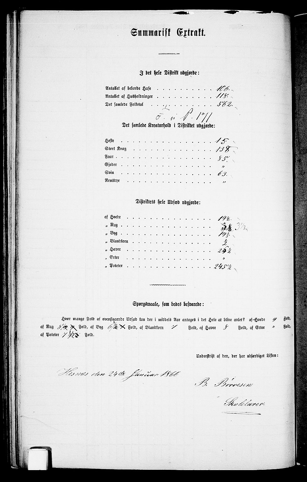 RA, Folketelling 1865 for 0923L Fjære prestegjeld, Fjære sokn, 1865, s. 105