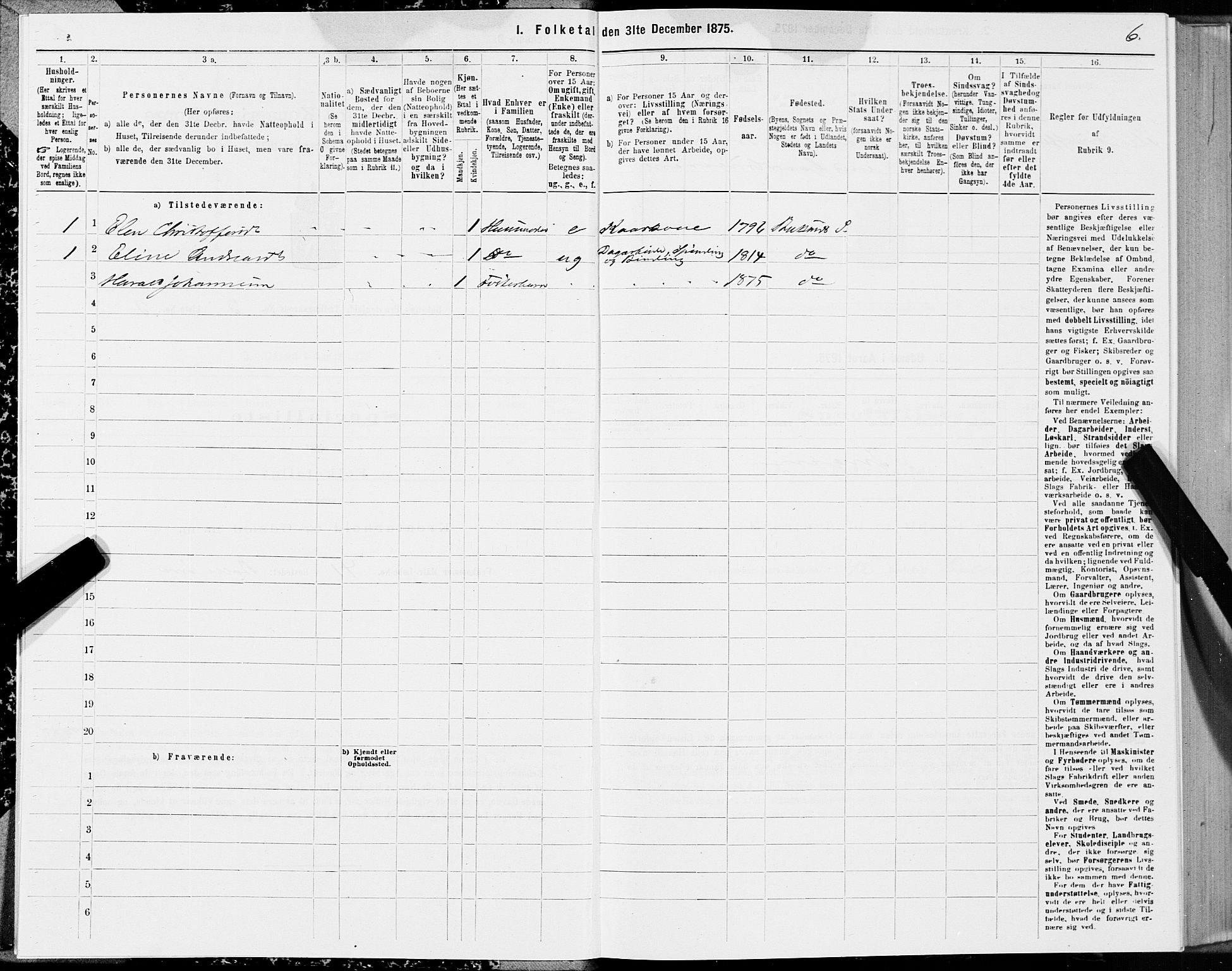 SAT, Folketelling 1875 for 1860P Buksnes prestegjeld, 1875, s. 2006