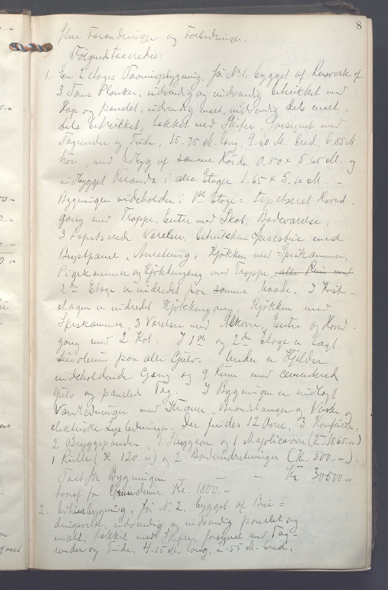Lensmennene i Aker, OBA/A-10133/F/Fa/L0016: Branntakstprotokoll, 1912-1913, s. 8a