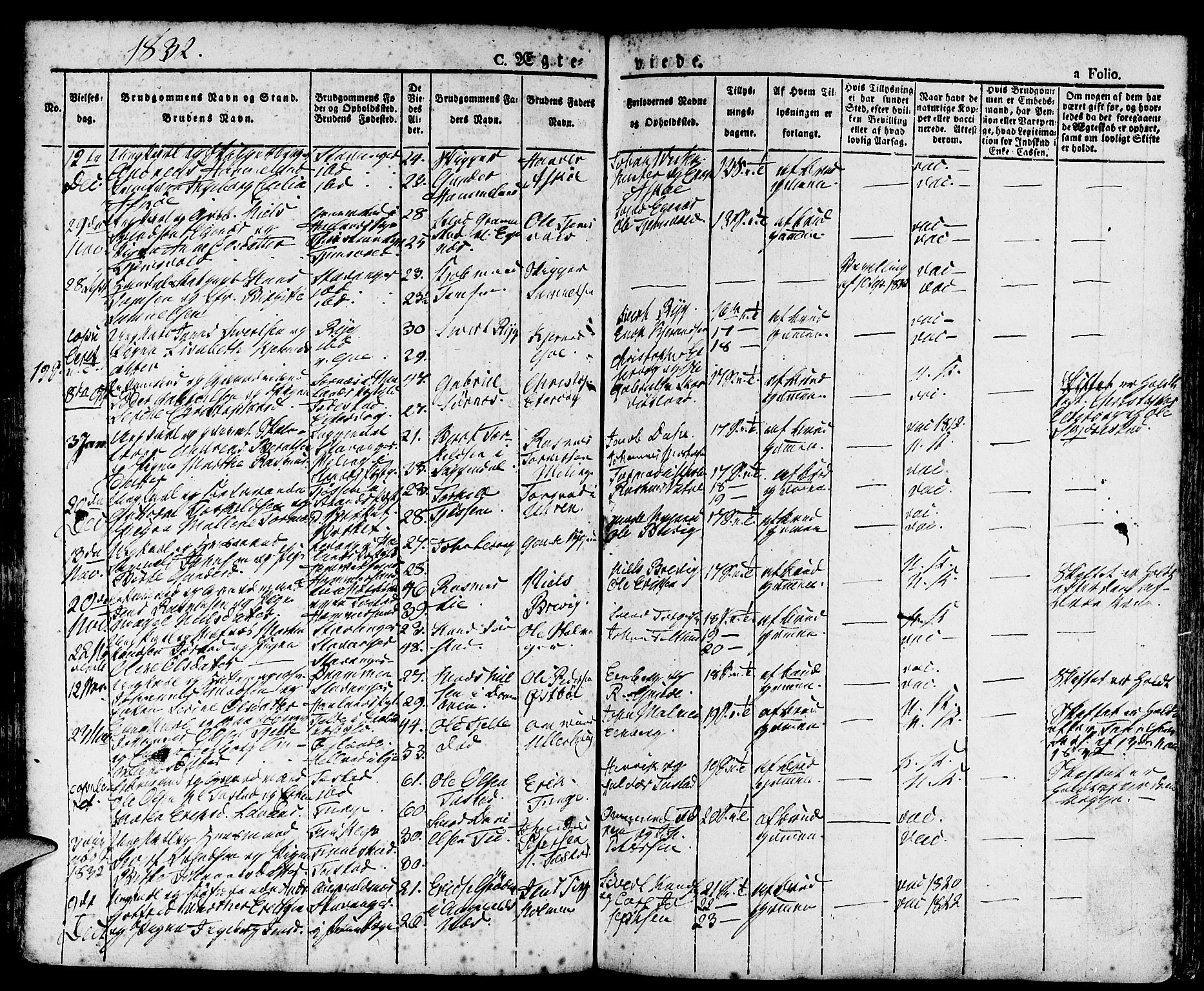 Domkirken sokneprestkontor, AV/SAST-A-101812/001/30/30BA/L0011: Ministerialbok nr. A 11, 1832-1856