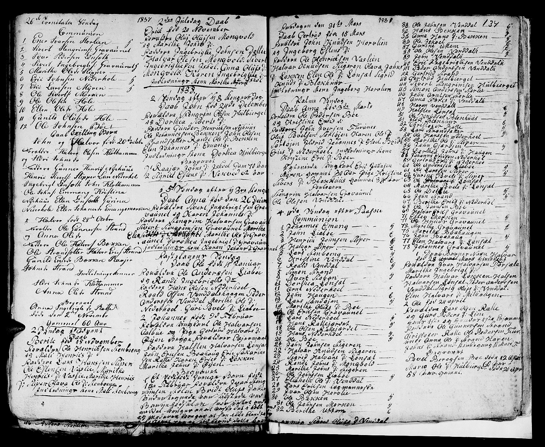 Ministerialprotokoller, klokkerbøker og fødselsregistre - Sør-Trøndelag, SAT/A-1456/679/L0921: Klokkerbok nr. 679C01, 1792-1840, s. 134
