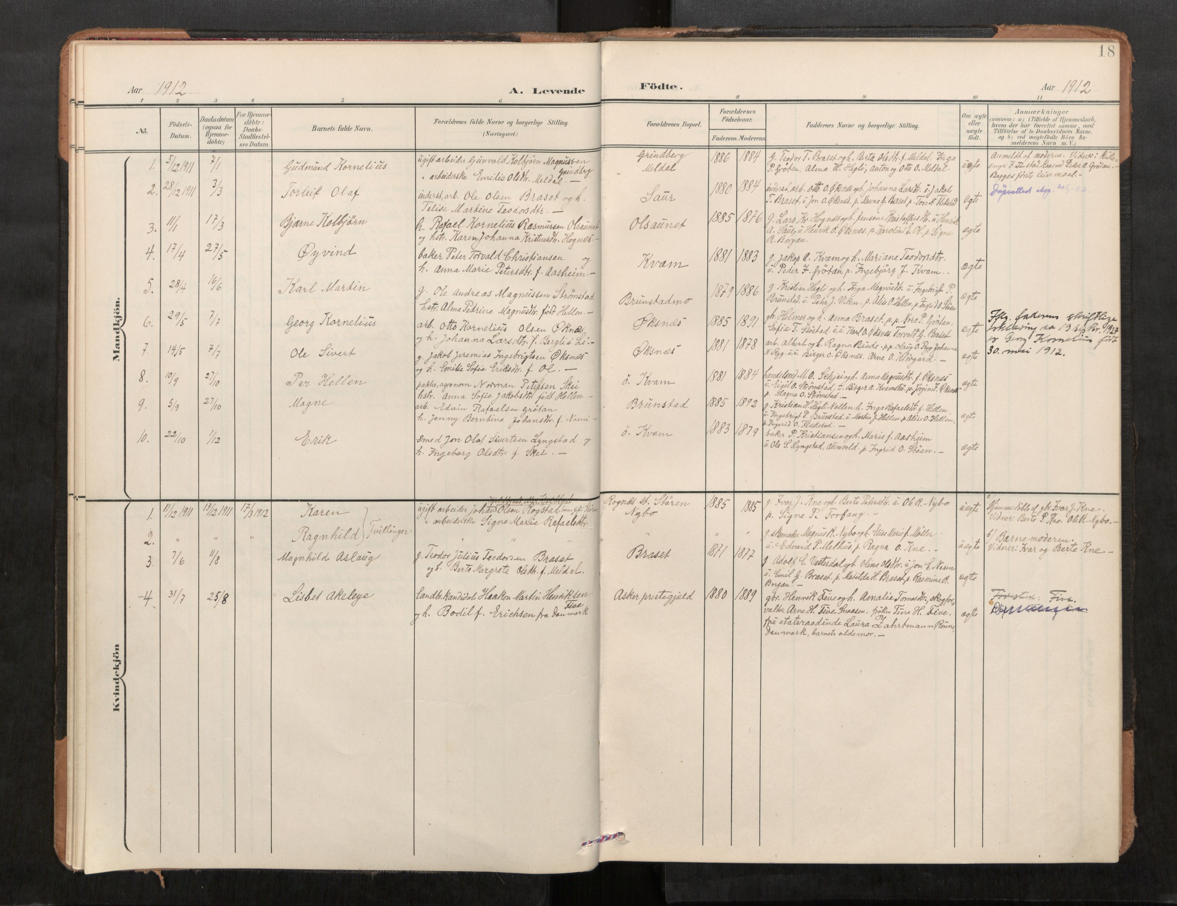 Stod sokneprestkontor, AV/SAT-A-1164/1/I/I1/I1a/L0001: Ministerialbok nr. 1, 1900-1912, s. 18