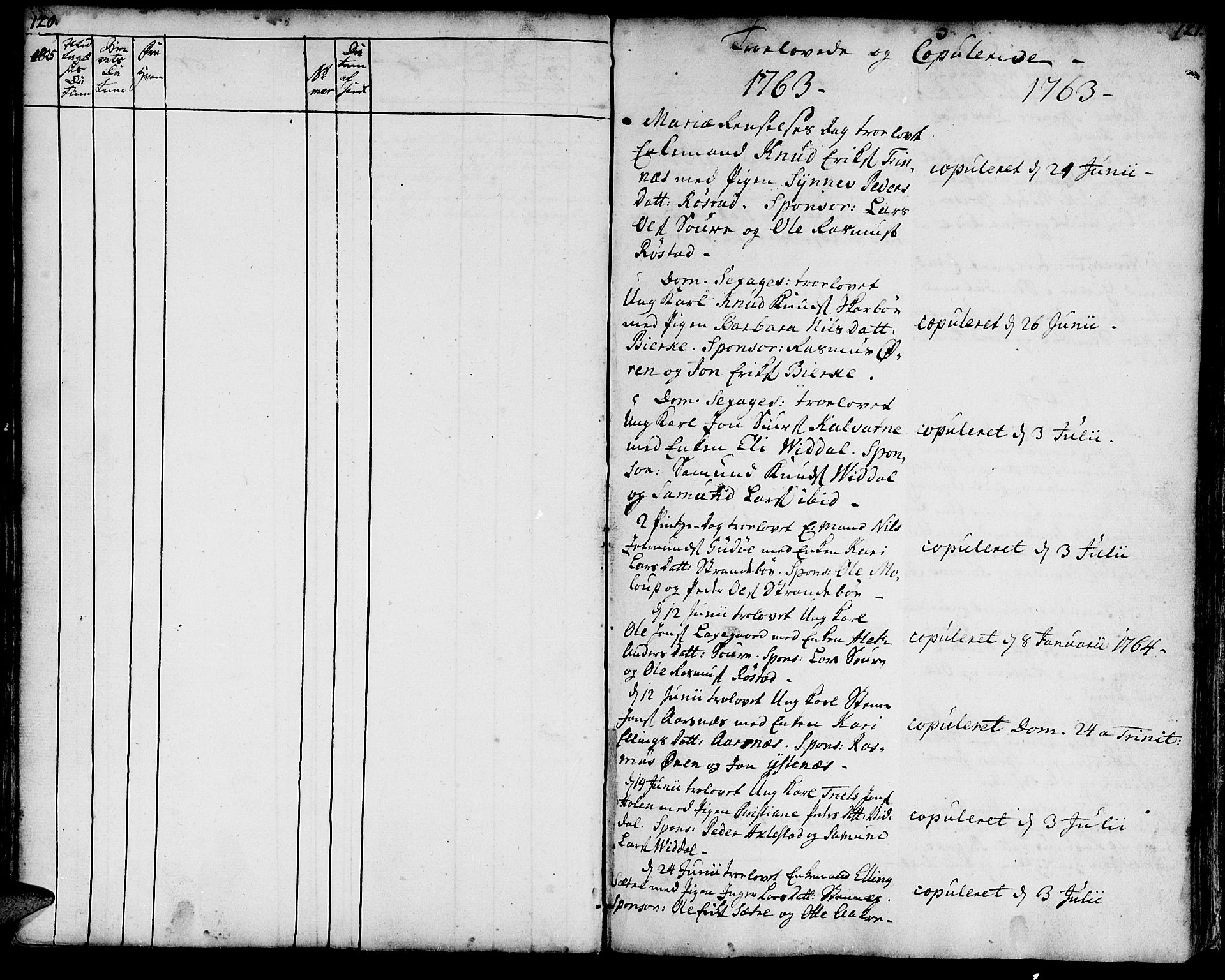 Ministerialprotokoller, klokkerbøker og fødselsregistre - Møre og Romsdal, AV/SAT-A-1454/515/L0205: Ministerialbok nr. 515A01, 1733-1764, s. 120-121