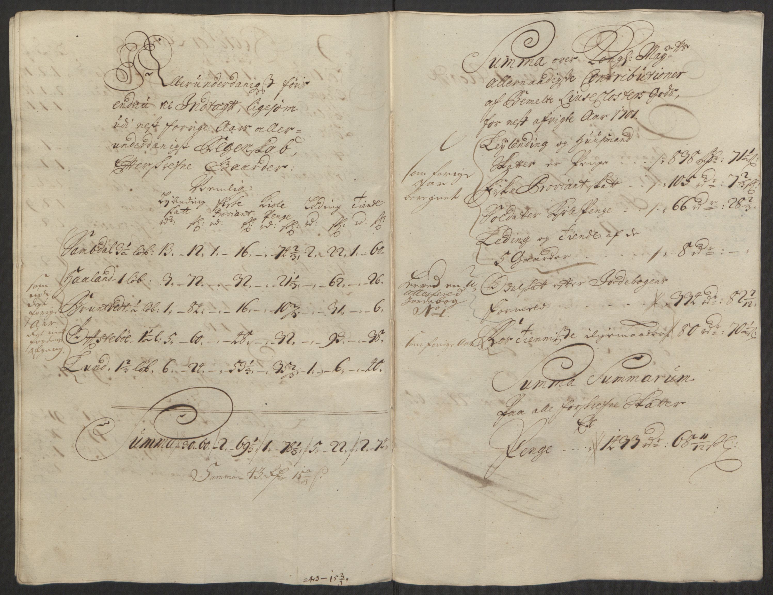Rentekammeret inntil 1814, Reviderte regnskaper, Fogderegnskap, RA/EA-4092/R50/L3159: Fogderegnskap Lyse kloster, 1691-1709, s. 140