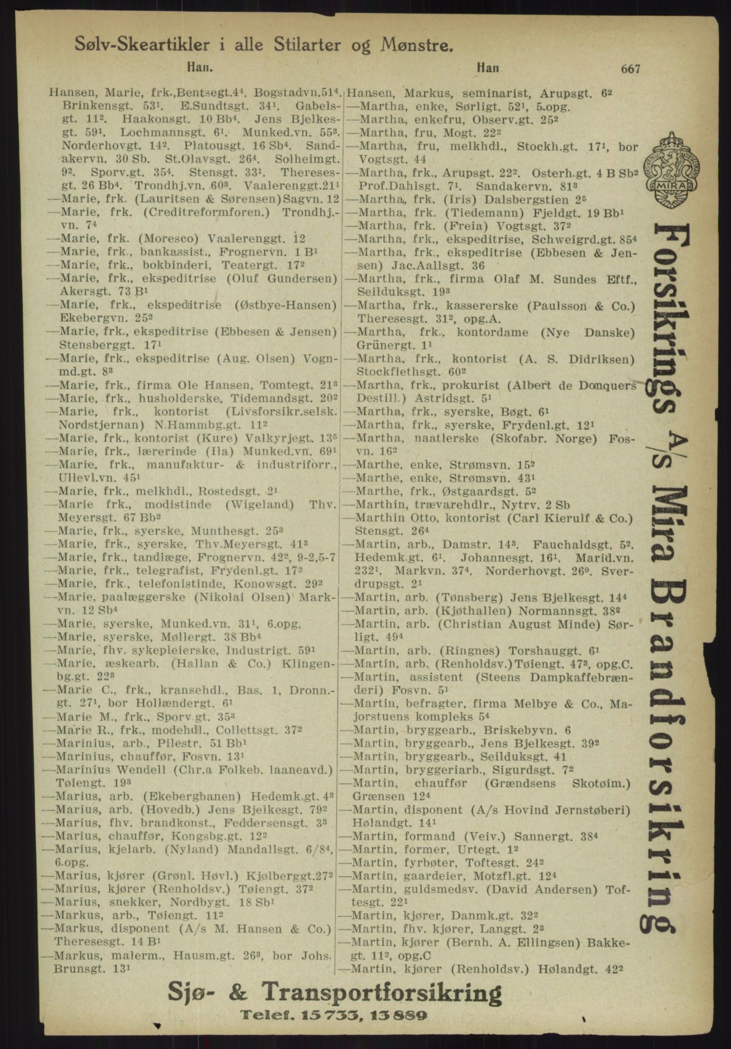 Kristiania/Oslo adressebok, PUBL/-, 1918, s. 692
