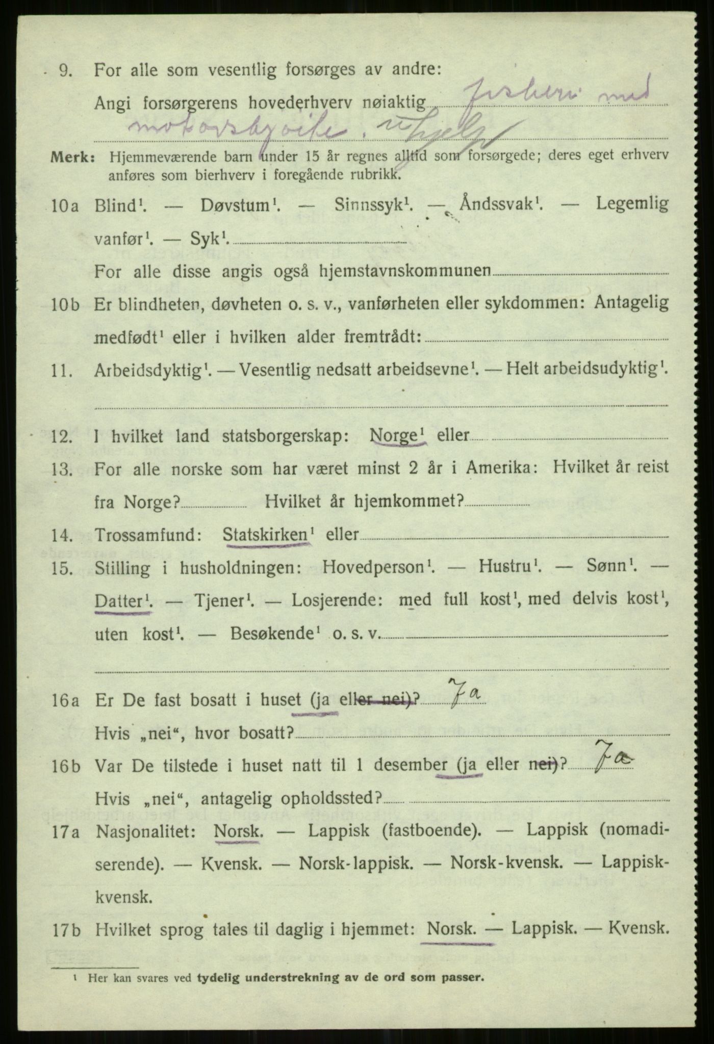 SATØ, Folketelling 1920 for 1935 Helgøy herred, 1920, s. 1134