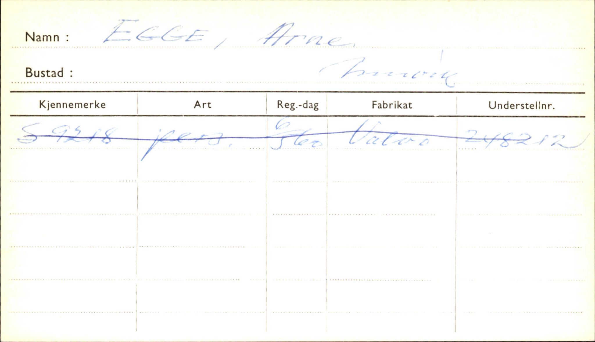 Statens vegvesen, Sogn og Fjordane vegkontor, SAB/A-5301/4/F/L0001C: Eigarregister Fjordane til 1.6.1961, 1930-1961, s. 768