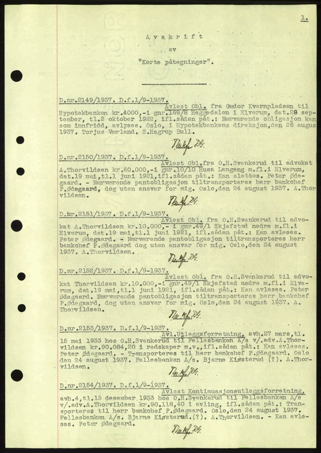 Sør-Østerdal sorenskriveri, SAH/TING-018/H/Hb/Hbc/L0055: Pantebok nr. B55, 1937-1938, Dagboknr: 2149/1937