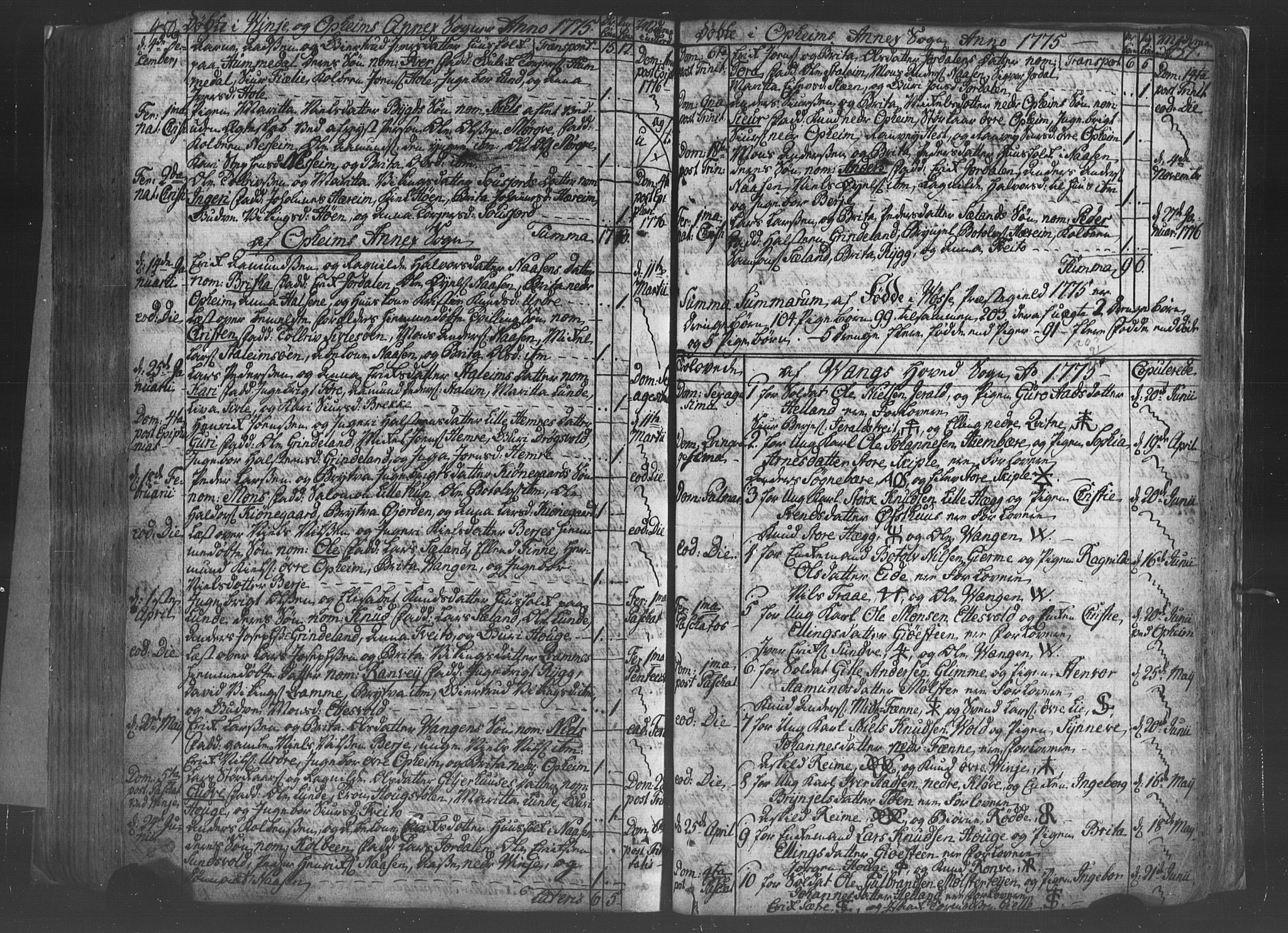 Voss sokneprestembete, SAB/A-79001/H/Haa: Ministerialbok nr. A 8, 1752-1780, s. 450-451