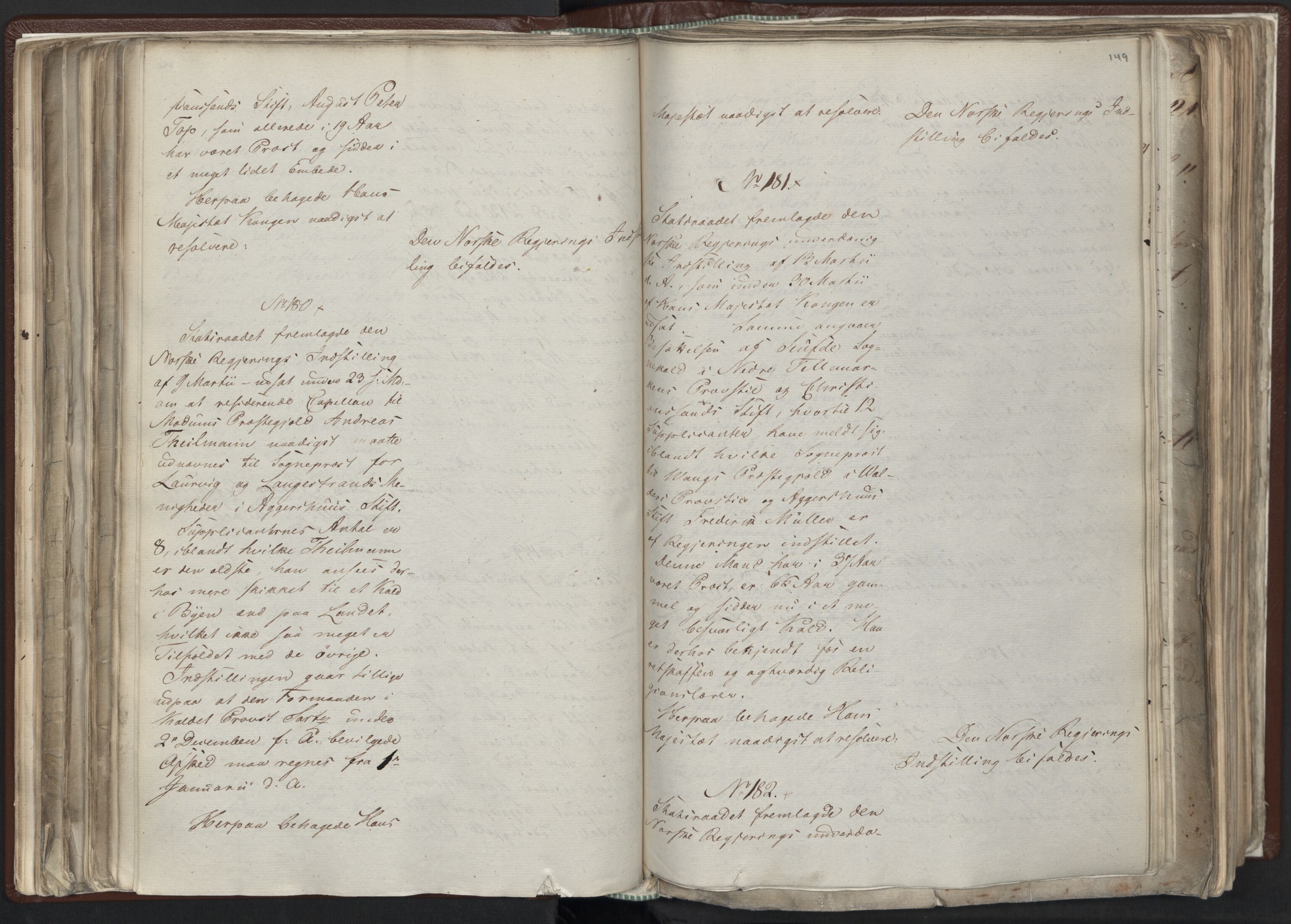 Statsrådssekretariatet, AV/RA-S-1001/A/Ab/L0012: Kgl. res. nr. 5679-6008 II, 1821, s. 148b-149a