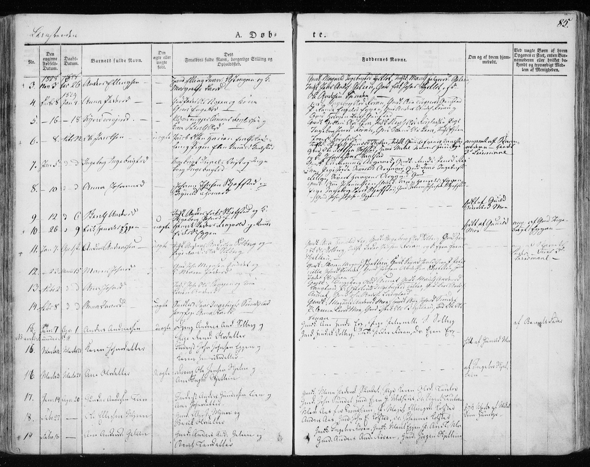 Ministerialprotokoller, klokkerbøker og fødselsregistre - Sør-Trøndelag, AV/SAT-A-1456/691/L1069: Ministerialbok nr. 691A04, 1826-1841, s. 85