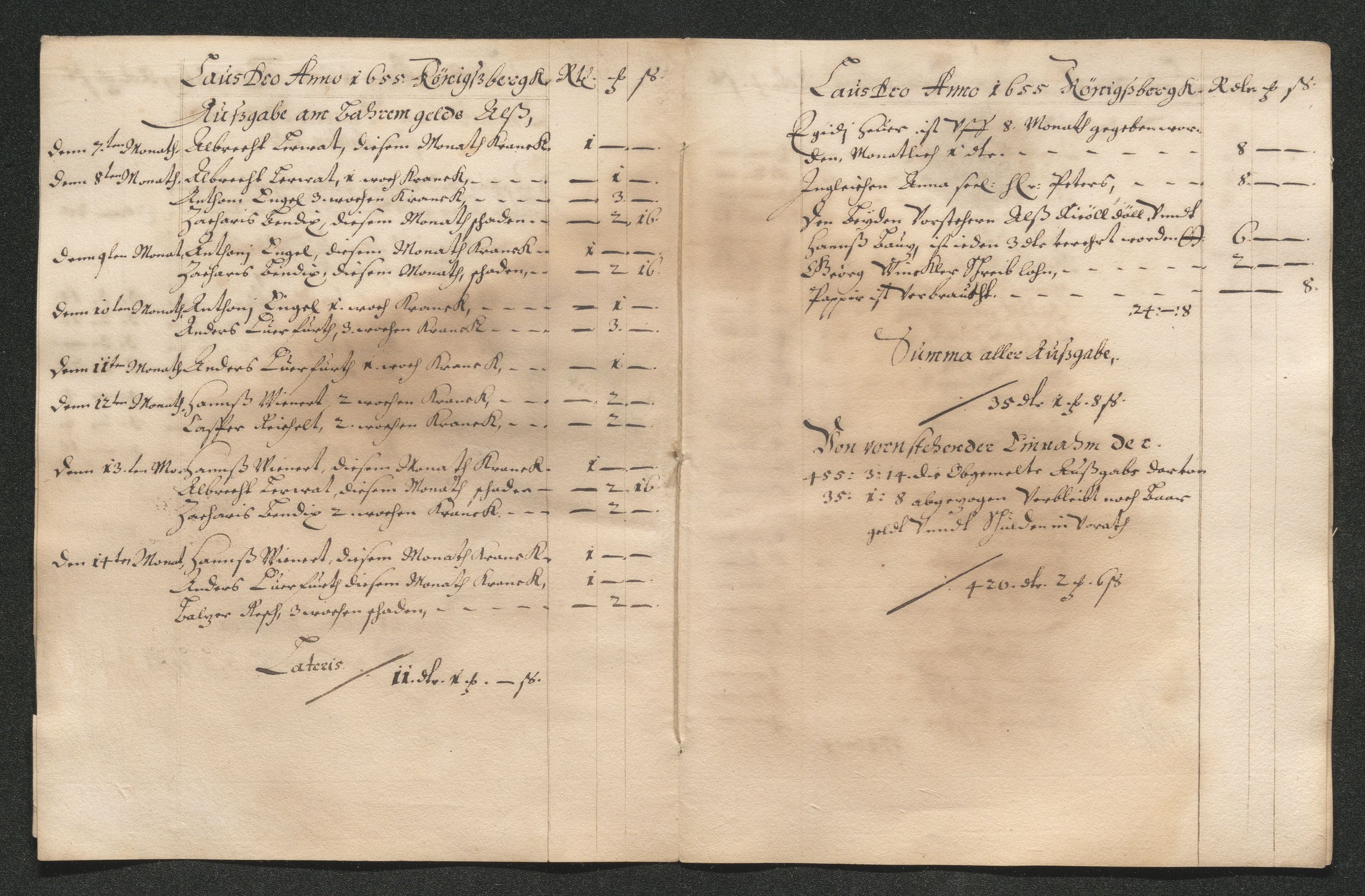 Kongsberg Sølvverk 1623-1816, AV/SAKO-EA-3135/001/D/Di/Dib/L0004: Regnskaper for knappschaftkassen , 1630-1663, s. 235