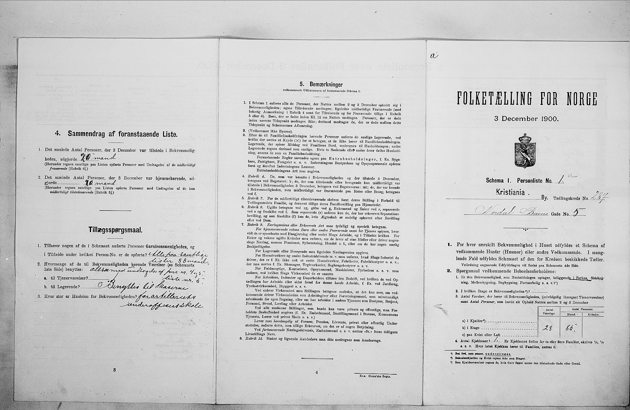 SAO, Folketelling 1900 for 0301 Kristiania kjøpstad, 1900, s. 64639
